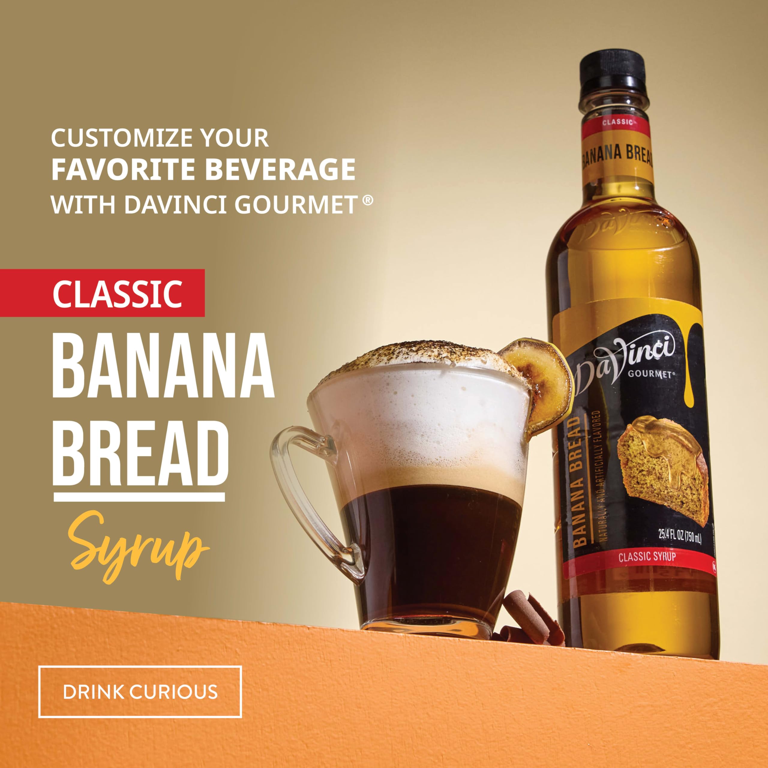 DaVinci Gourmet Banana Bread Syrup in frappes creates dessert-like richness