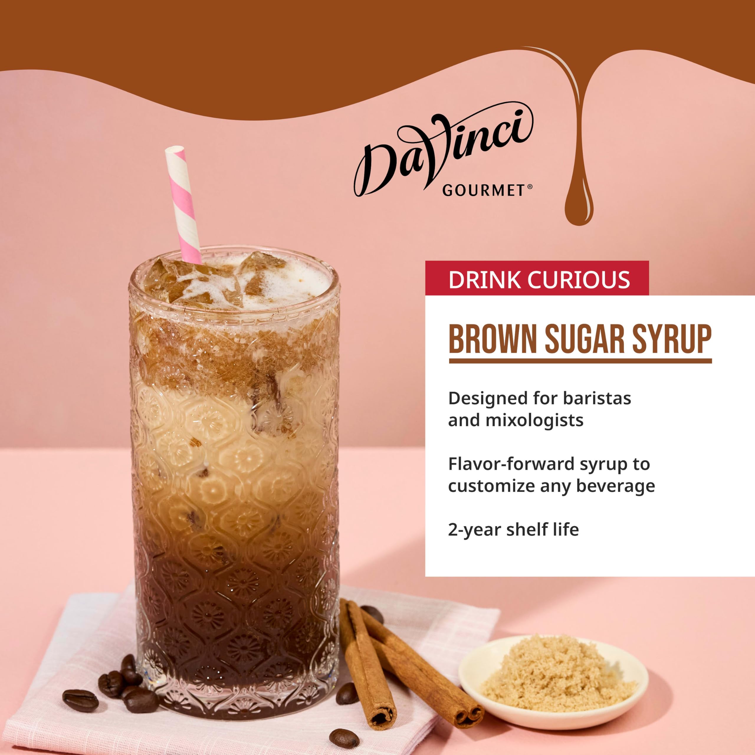DaVinci Gourmet pour spout enables easy flavoring with measured pumps.