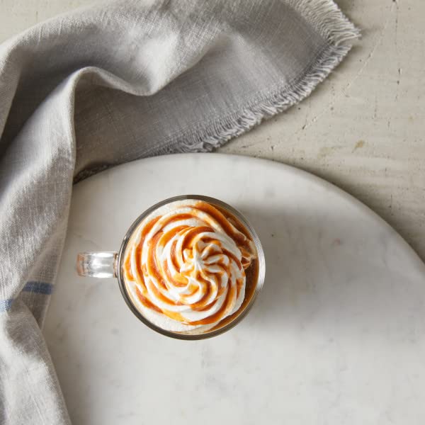 DaVinci Gourmet Classic Caramel Sauce drizzled over ice cream for richness