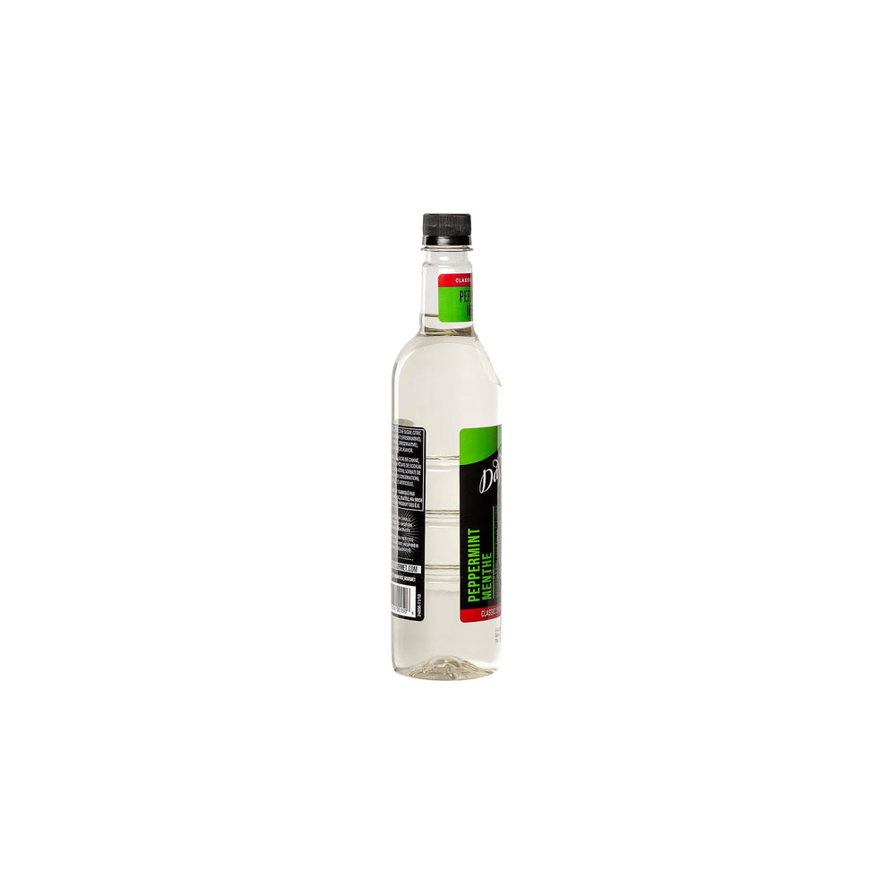 DaVinci Gourmet Classic Peppermint Syrup shelf-display conveys professional bar-grade flavor options.