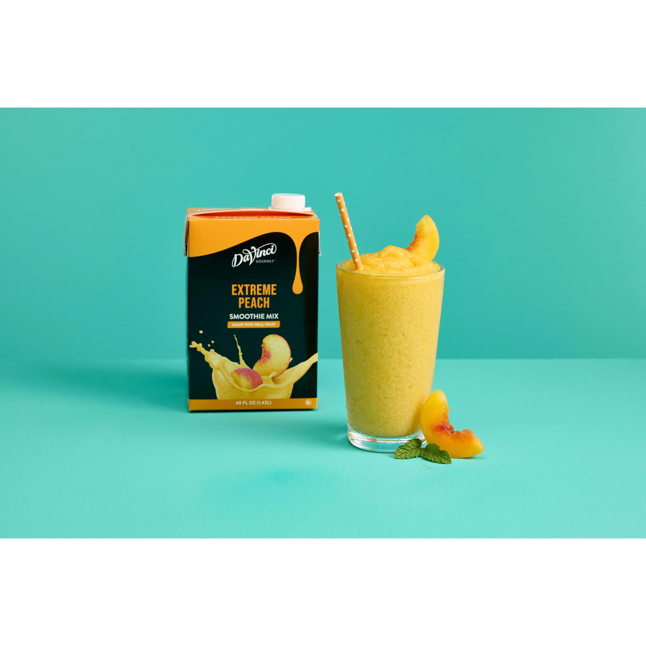 DaVinci Gourmet Extreme Peach Smoothie ice-blend demonstrates quick, delicious prep.