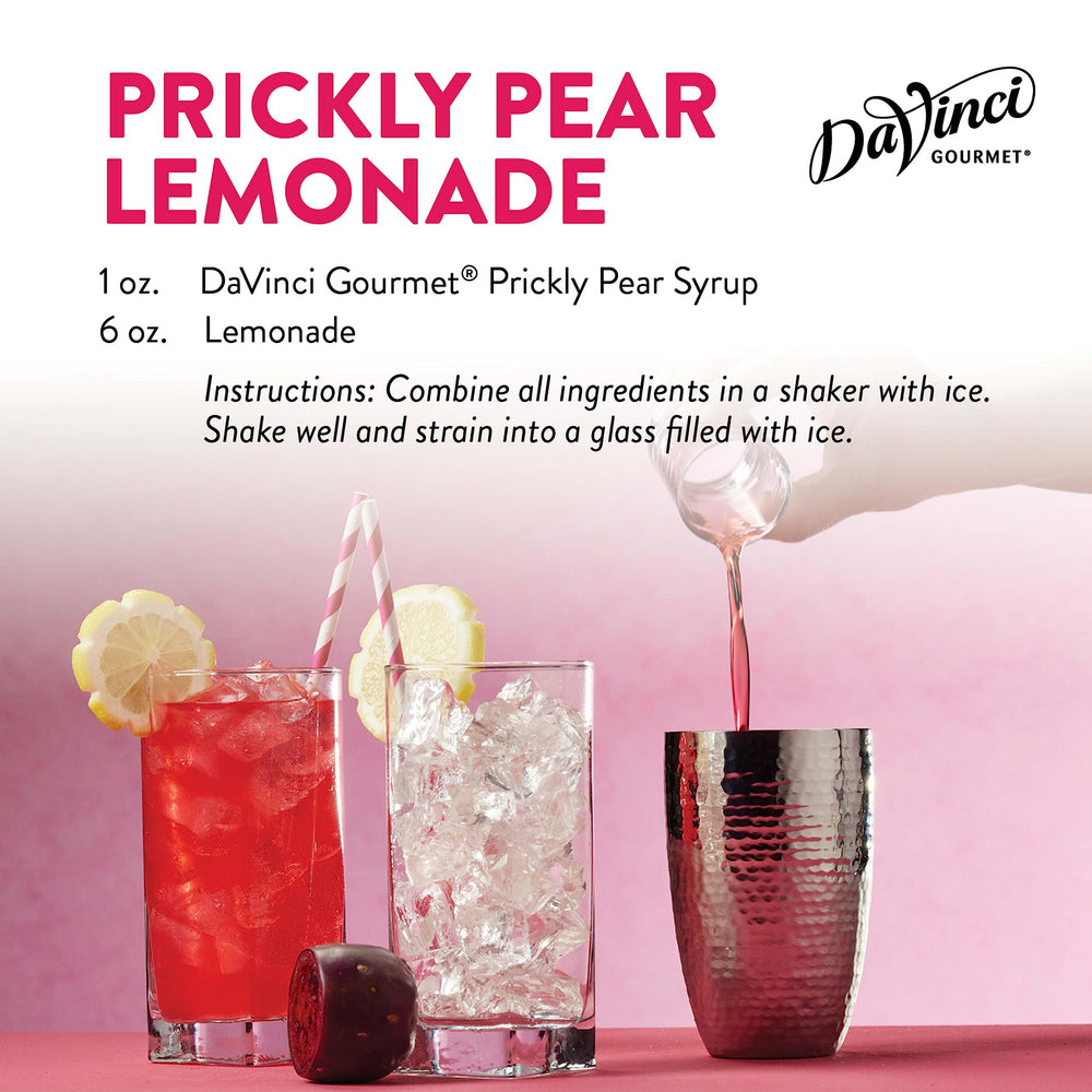 DaVinci Gourmet Prickly Pear Syrup blends with dairy without curdling