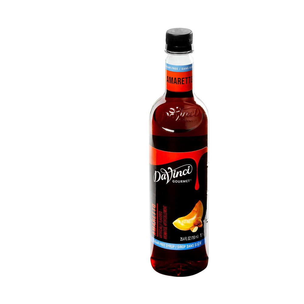 DaVinci Gourmet Sugar-Free Amaretto Syrup works hot, cold, and blended drinks.