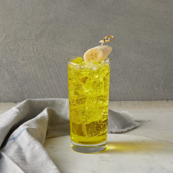 DaVinci Gourmet Sugar-Free Banana Syrup dissolves quickly in hot or cold beverages.