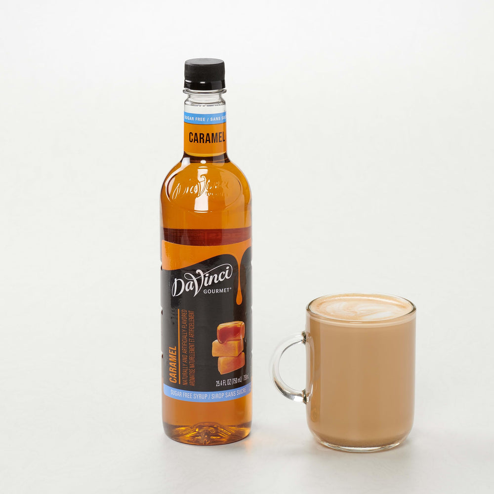 DaVinci Gourmet Sugar-Free Caramel Syrup sustainable packaging reflects eco-friendly choice