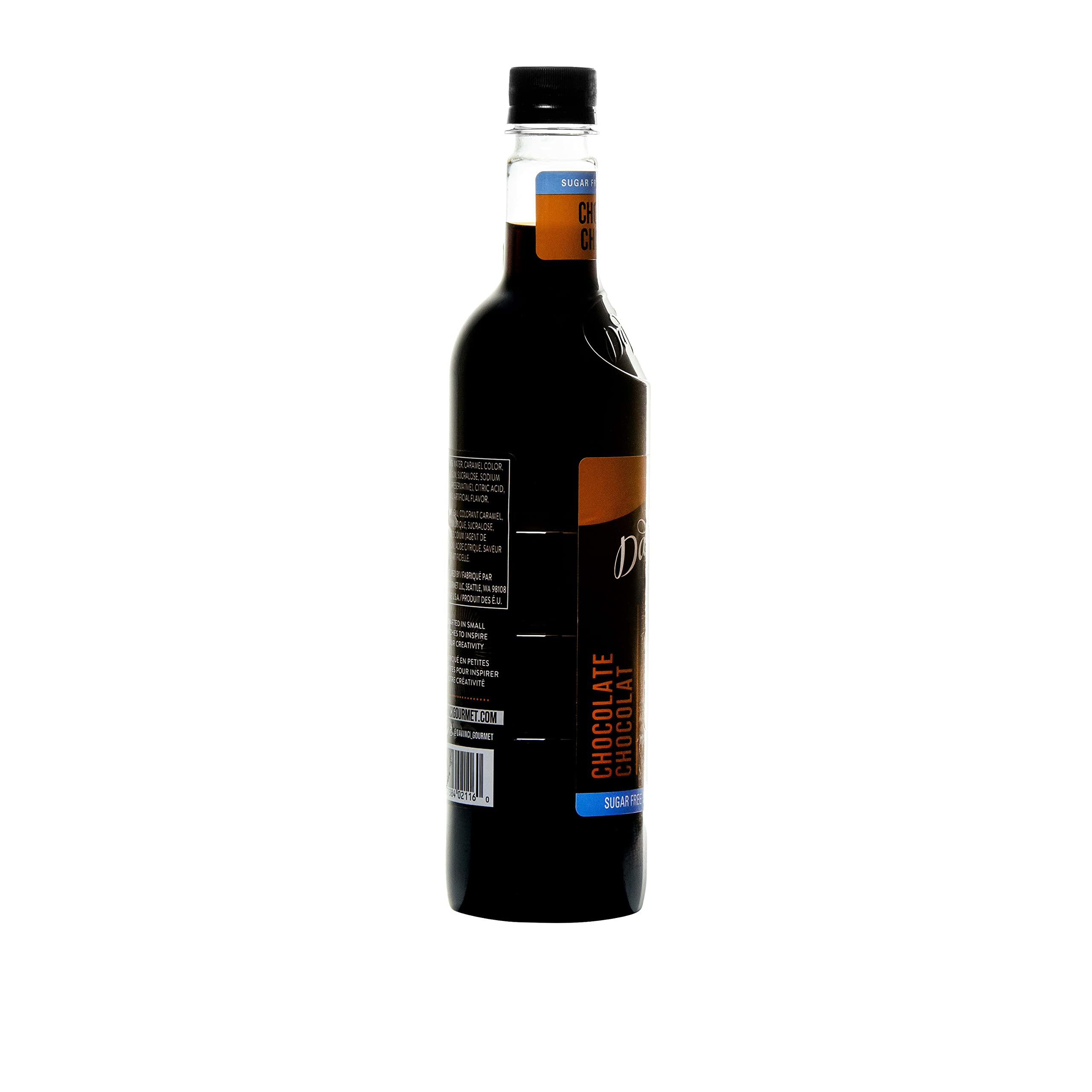 Cocktail or mocktail crafted with DaVinci Gourmet Sugar Free Chocolate Syrup for chocolate notes