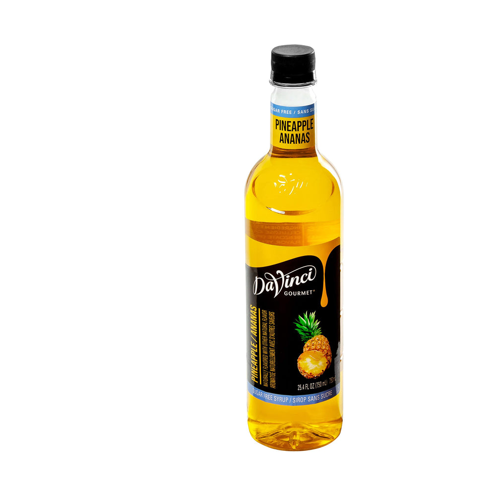 DaVinci Gourmet Sugar-Free Pineapple Syrup milkshake mix for creamy indulgence