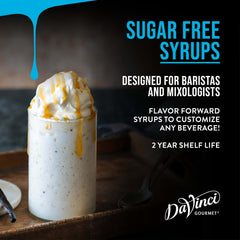 DaVinci Gourmet Sugar-Free Pineapple Syrup steamy coffee with dairy-friendly mixability