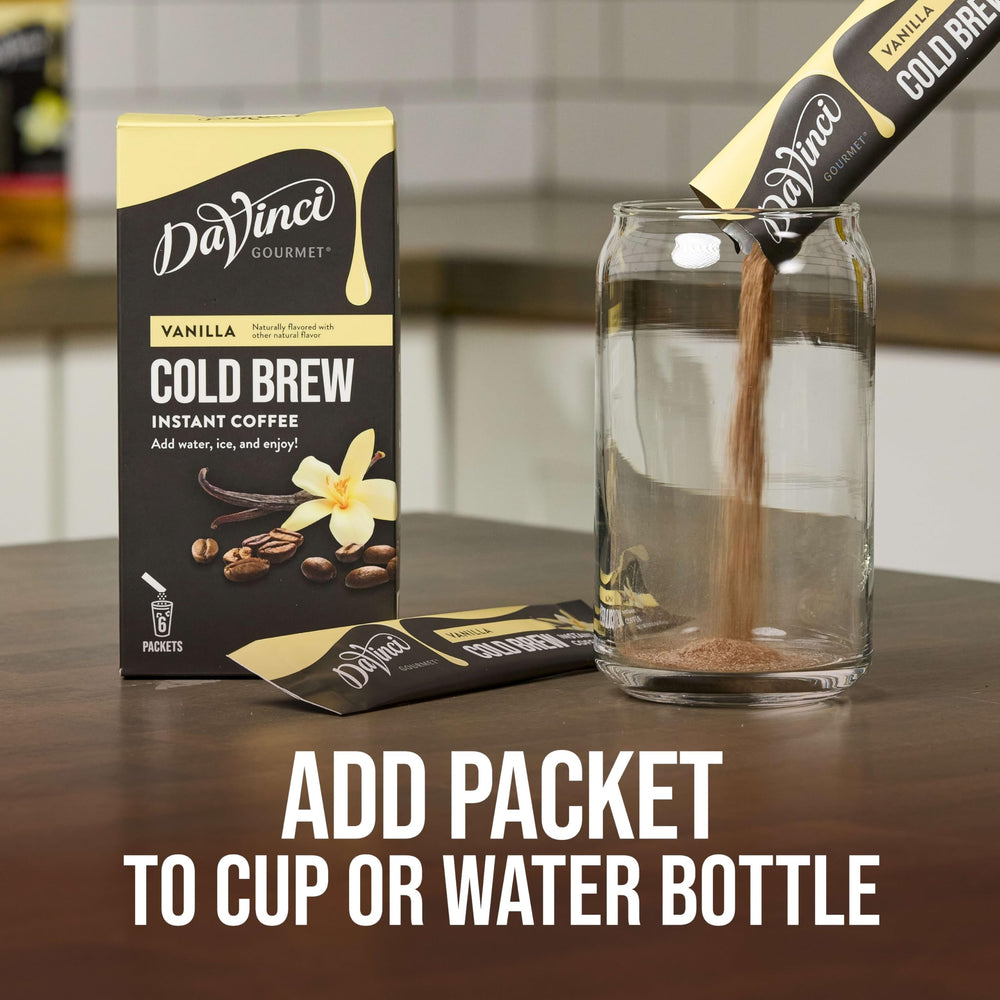 Premium instant cold brew with a vanilla twist for flavor seekers on the go.
