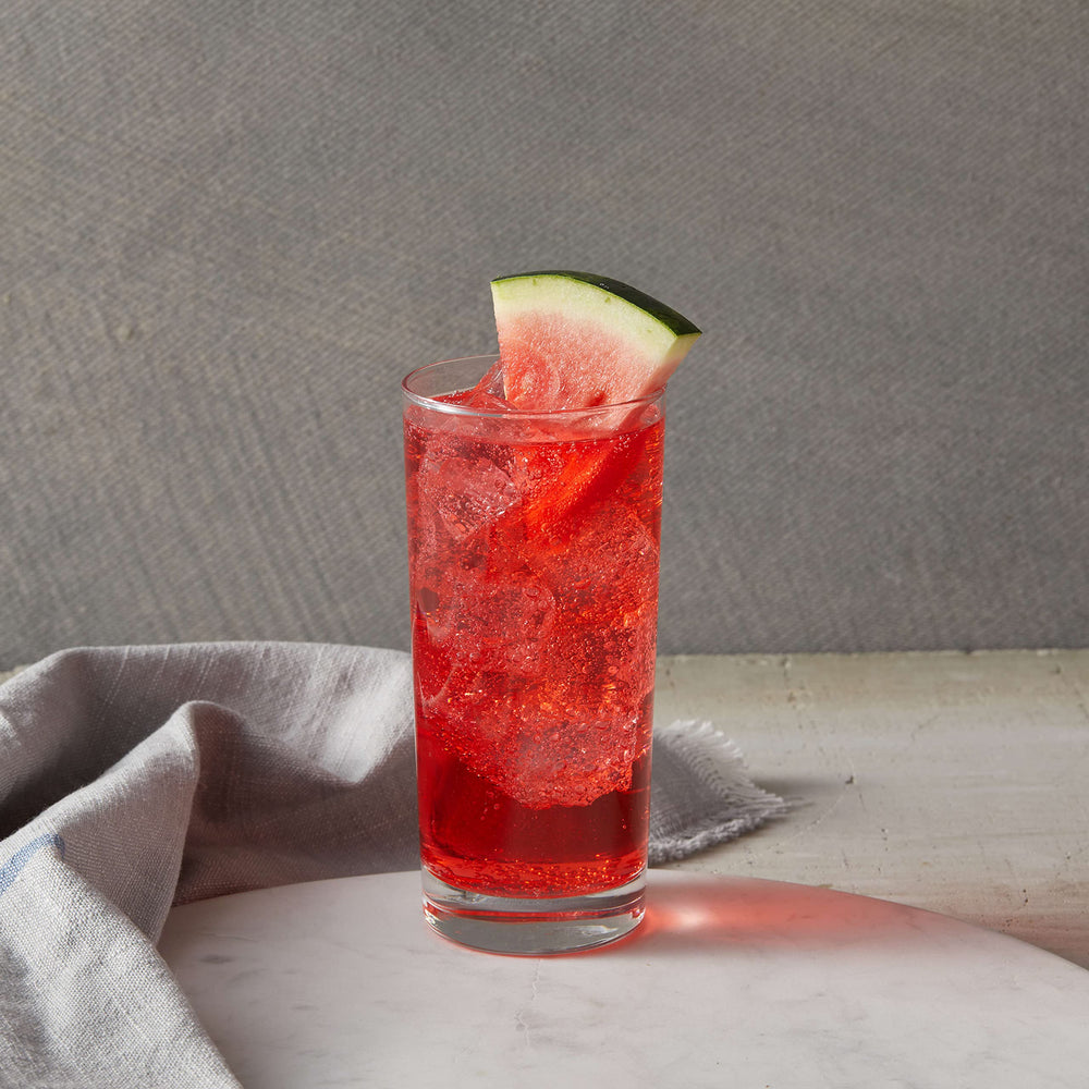 DaVinci Gourmet Watermelon Syrup stirred into milkshake for rich, dairy-friendly flavor.