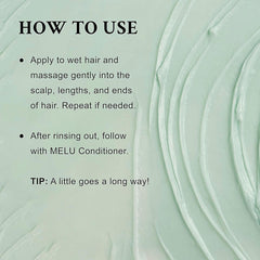 Davines MELU lentil seed extract ingredient close-up emphasizes nourishing elasticity