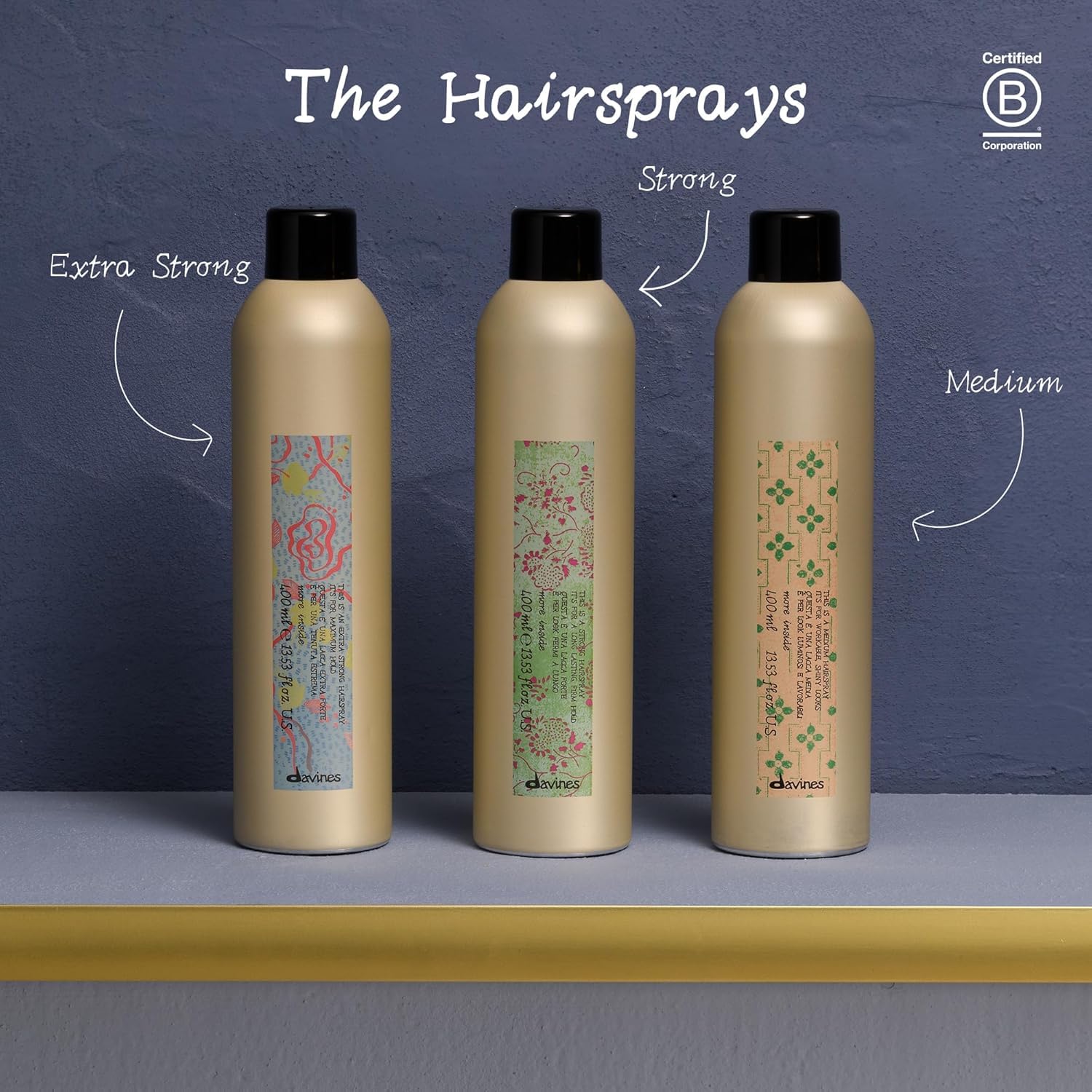 Davines This Is A Medium Hairspray with frizz control for smoother styles.