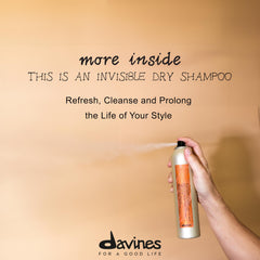 Davines This Is An Invisible Dry Shampoo being applied to roots for fresh volume.