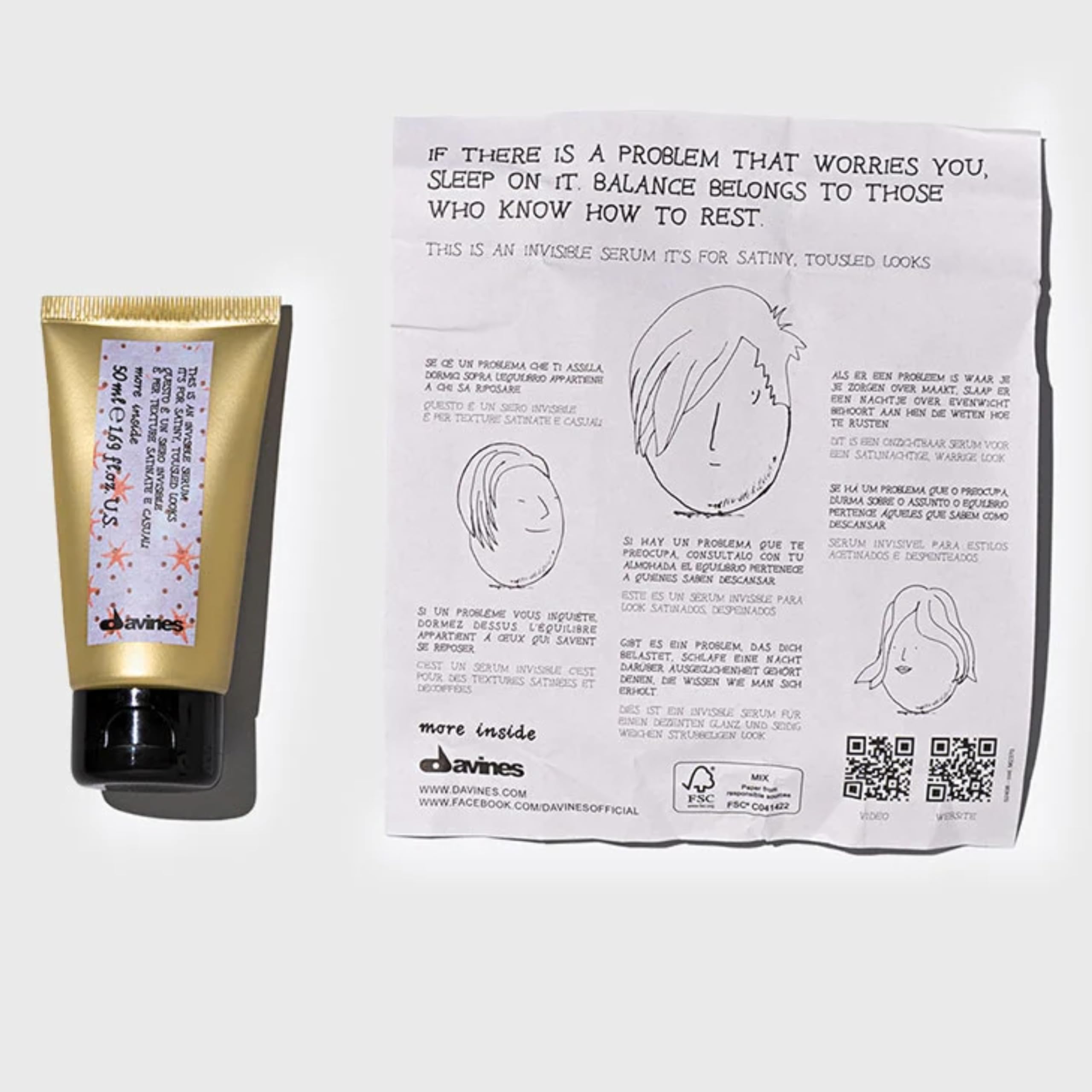 Davines This Is An Invisible Serum apply pump demonstrates easy, precise application.