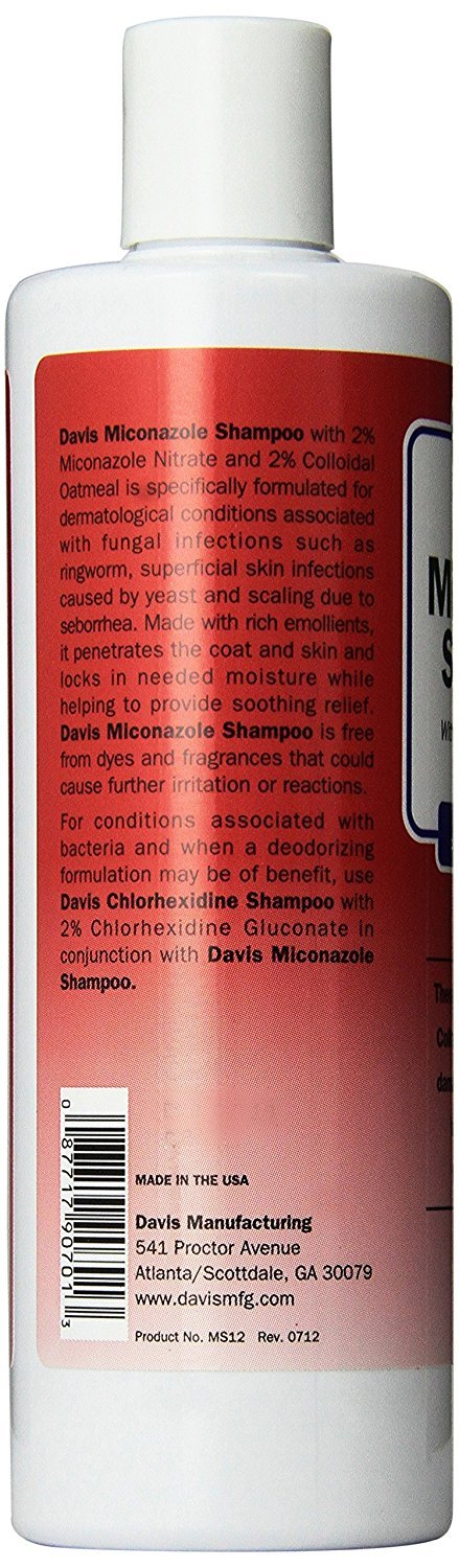 Davis Miconazole Pet Shampoo foam lather for gentle cleansing