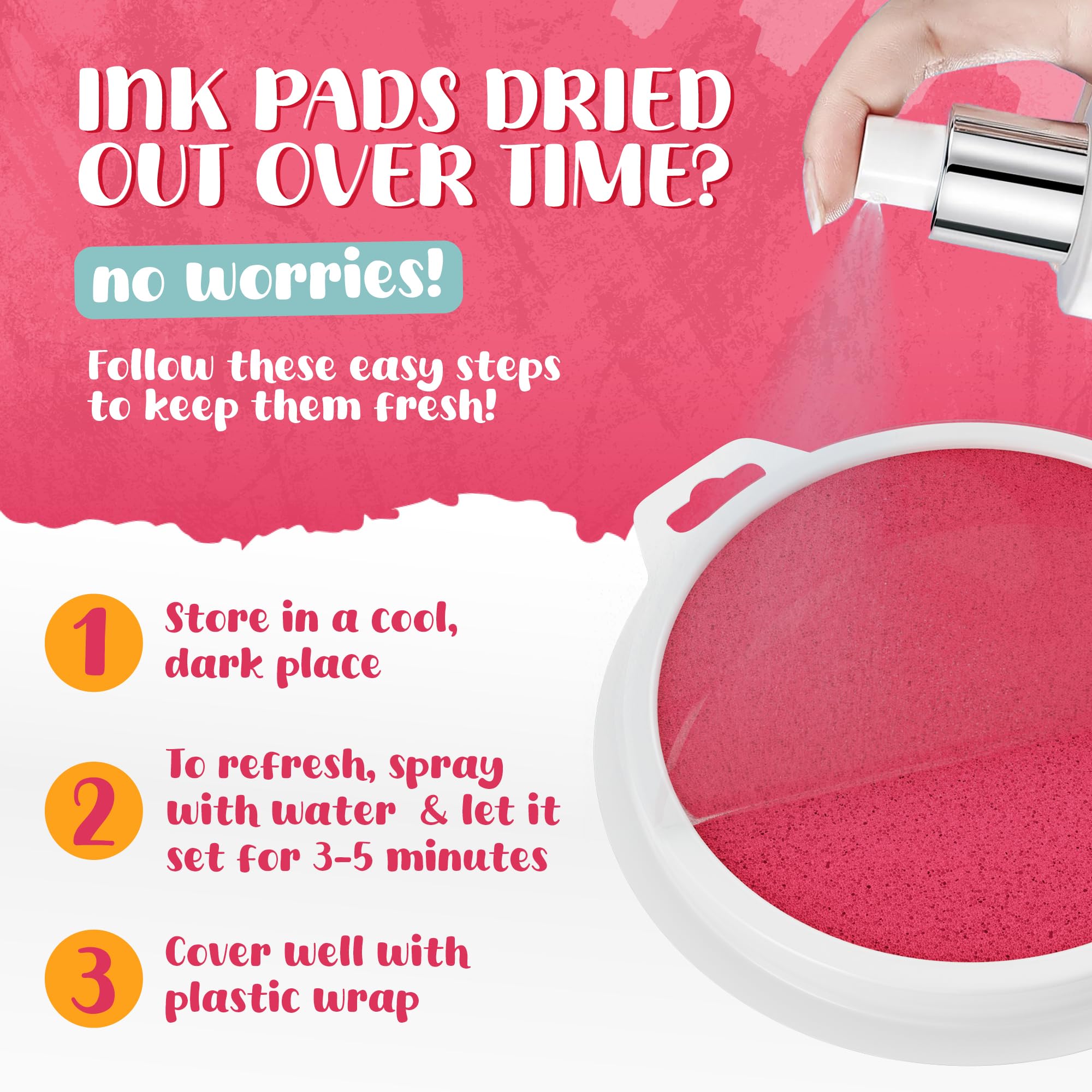 Davlan non-toxic ink pads provide safe play for young artists.