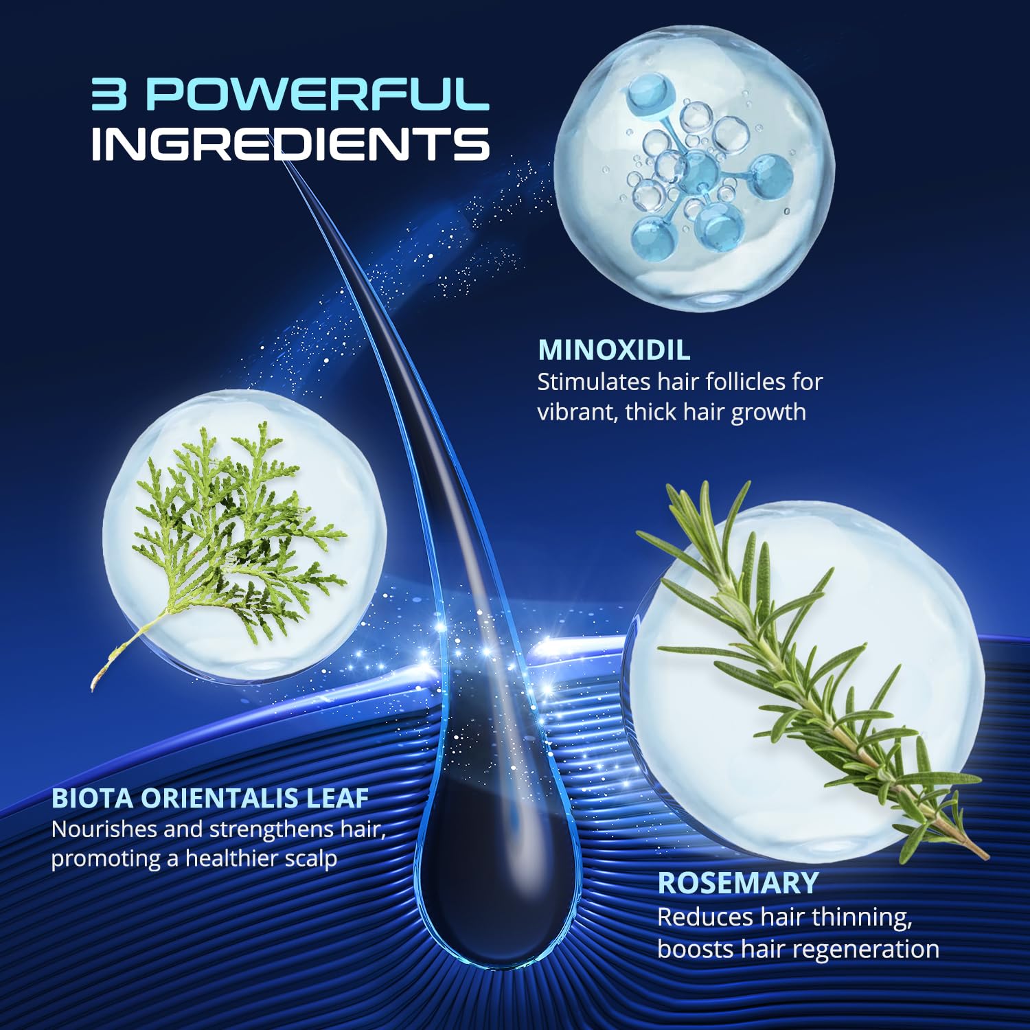 DAVV Fast-absorbing minoxidil drops deliver actives quickly.