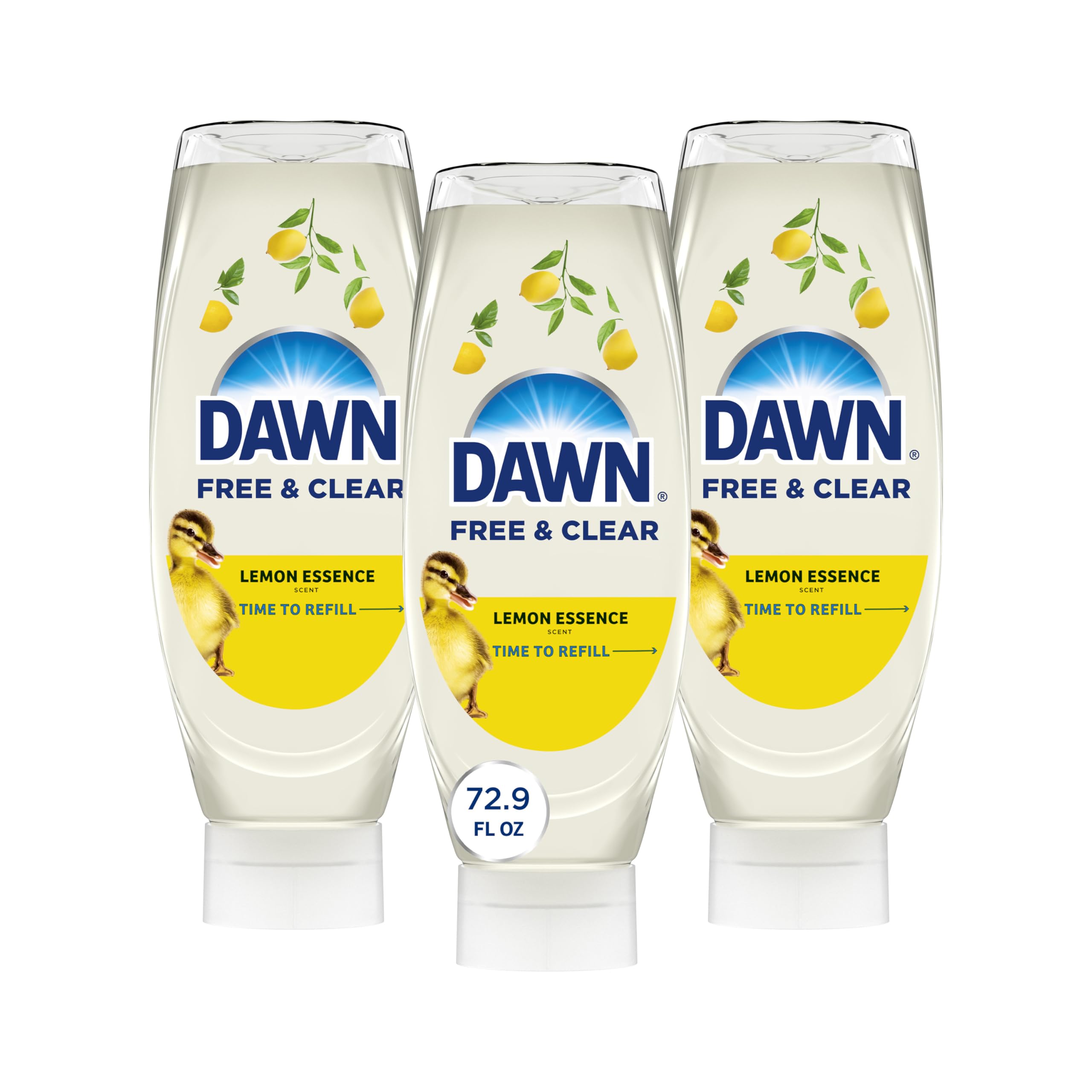 Dawn Free & Clear EZ-Squeeze bottle for easy dosing and grease cleaning.