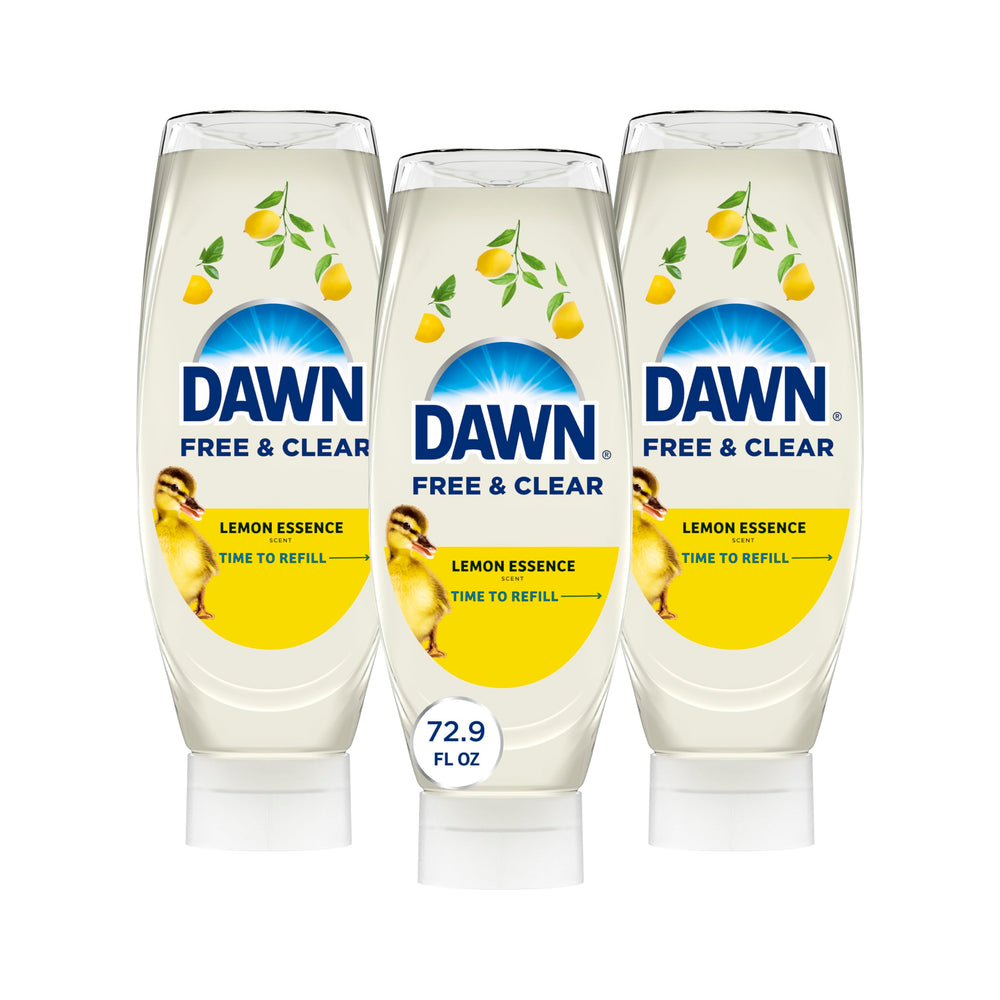 Dawn Free & Clear EZ-Squeeze bottle for easy dosing and grease cleaning.
