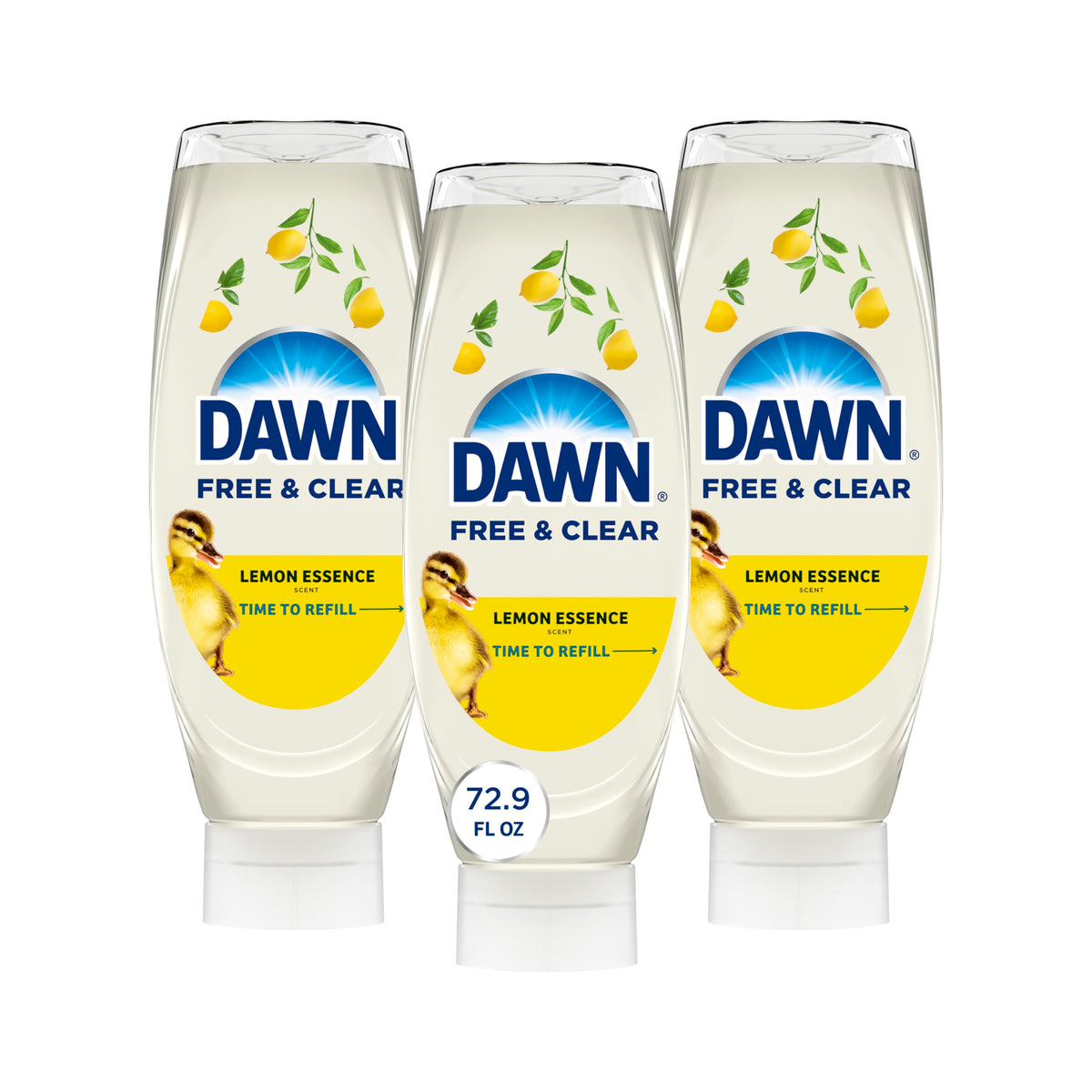 Dawn Free & Clear EZ-Squeeze bottle for easy dosing and grease cleaning.