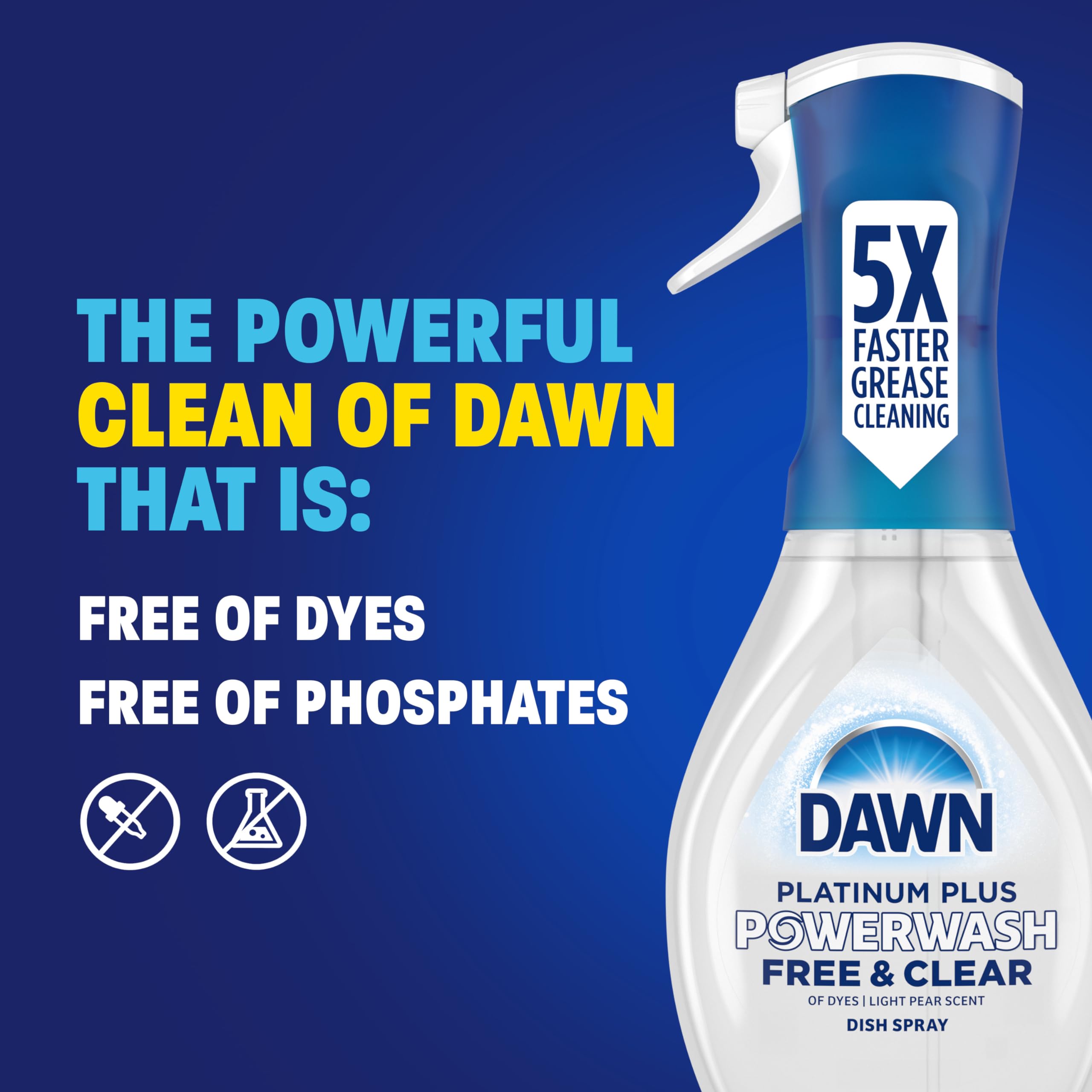 Dawn Free & Clear no-dyes formula keeps cooking routines simple.