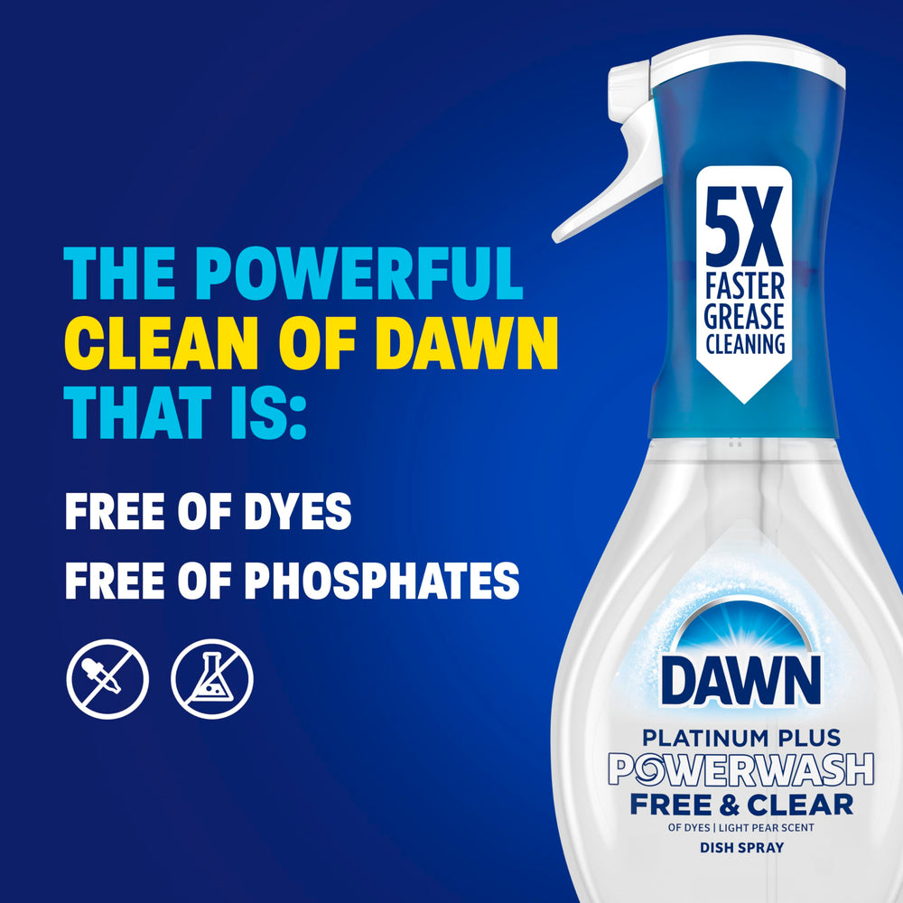 Dawn Free & Clear no-dyes formula keeps cooking routines simple.