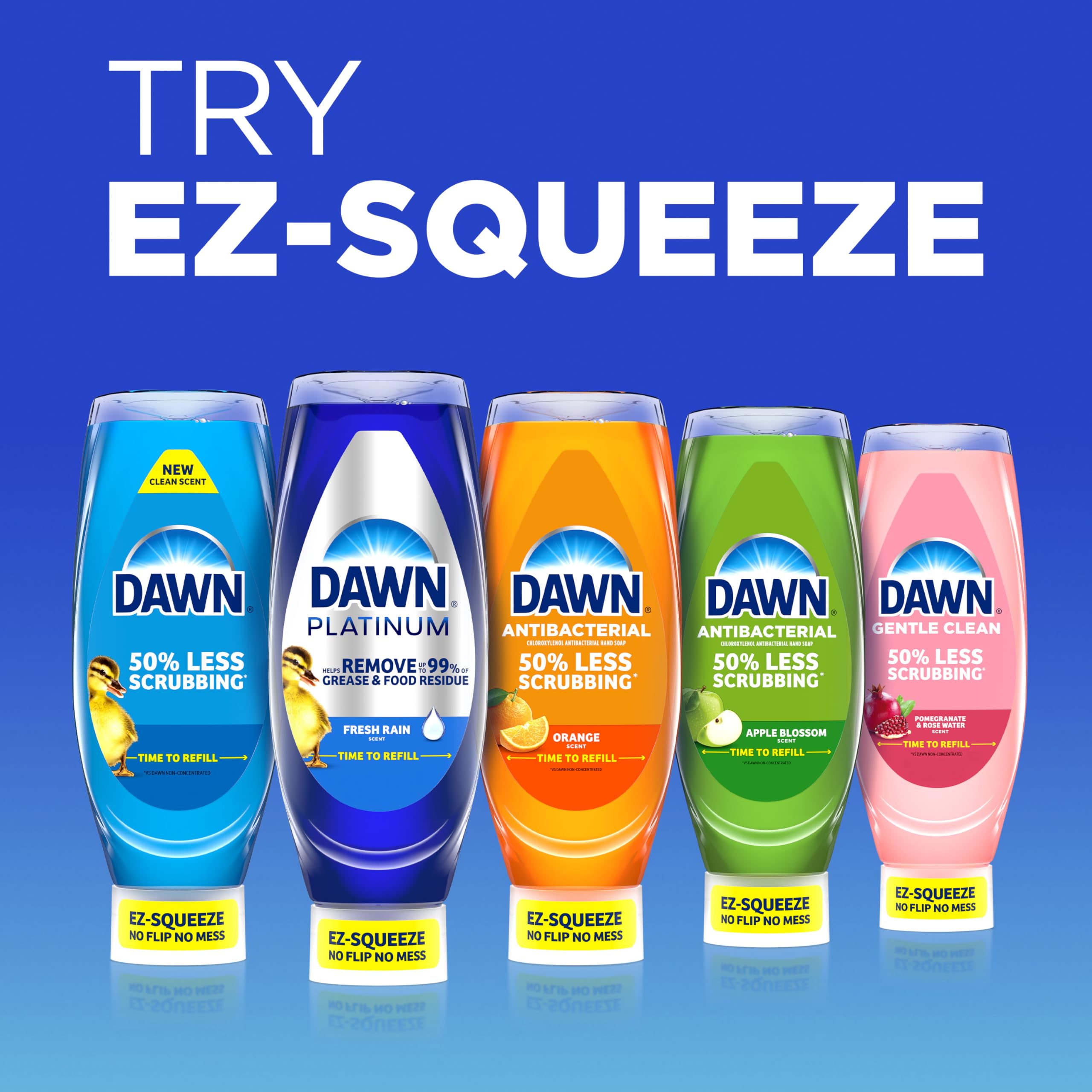 Dawn Gentle Clean exotic scent label evokes spa-like fragrance.