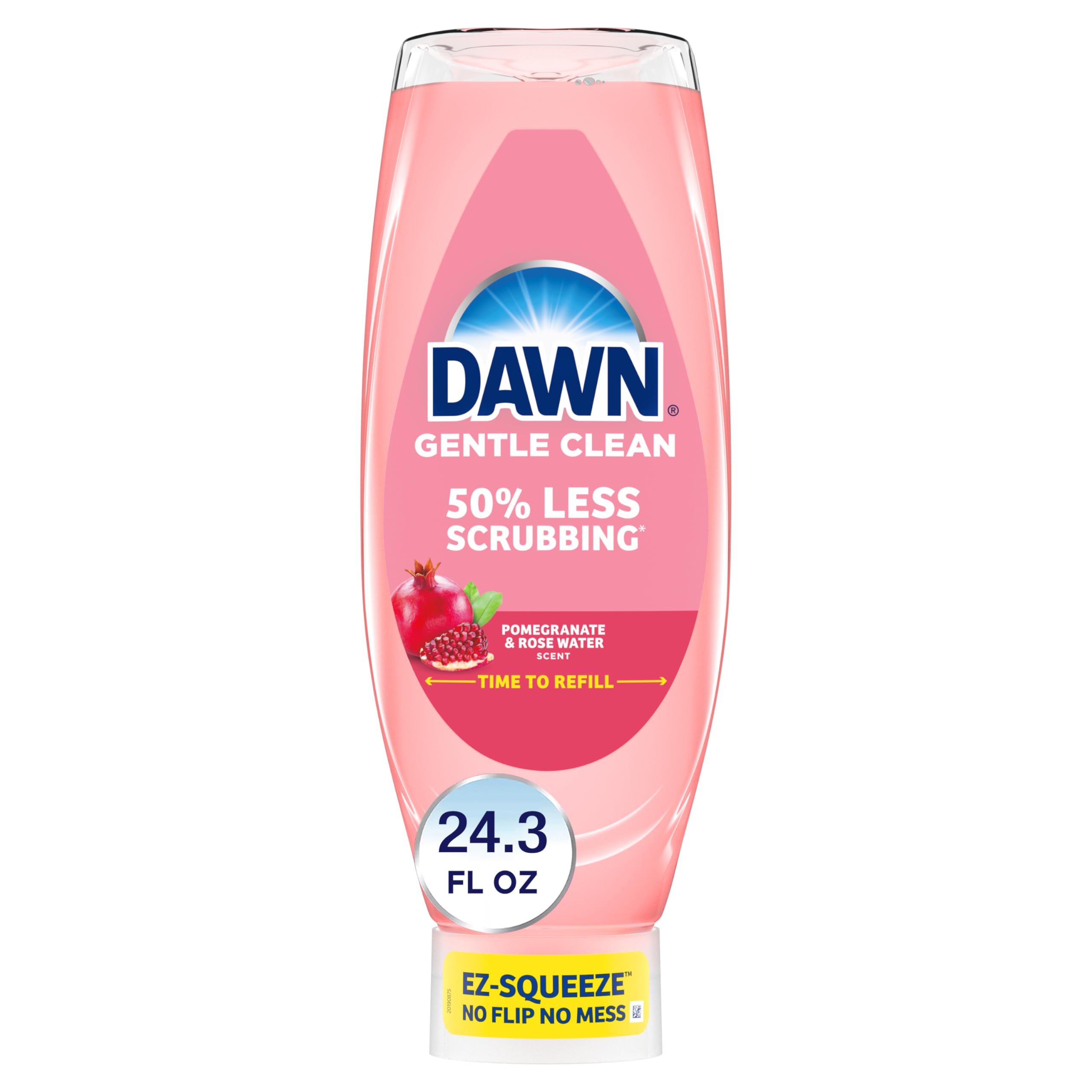 Dawn Gentle Clean EZ-Squeeze cap close-up shows mess-free dispensing.