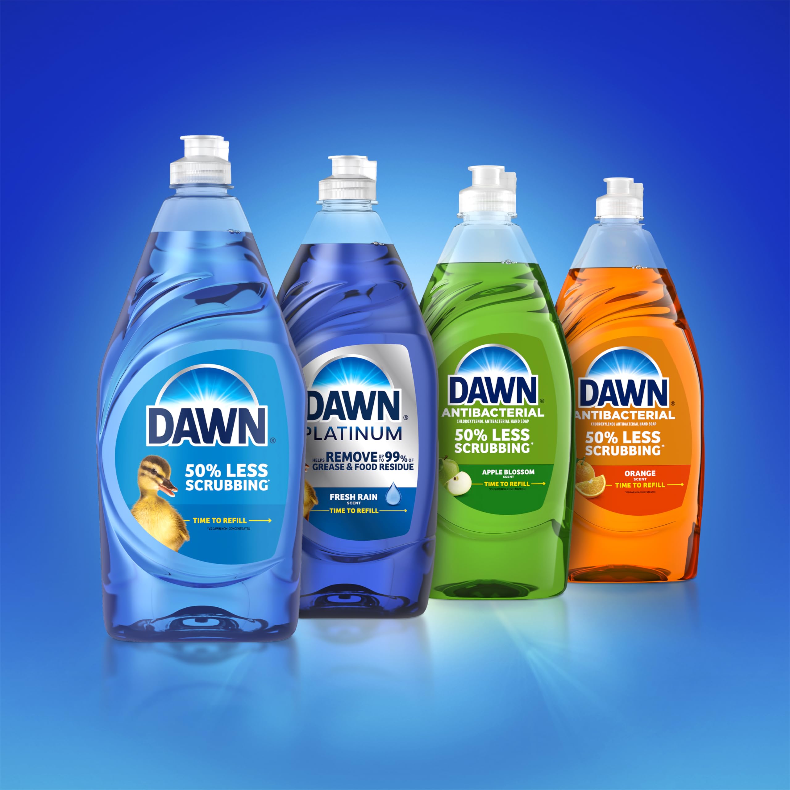 Dawn Platinum uses biodegradable surfactants for an eco-friendly clean.