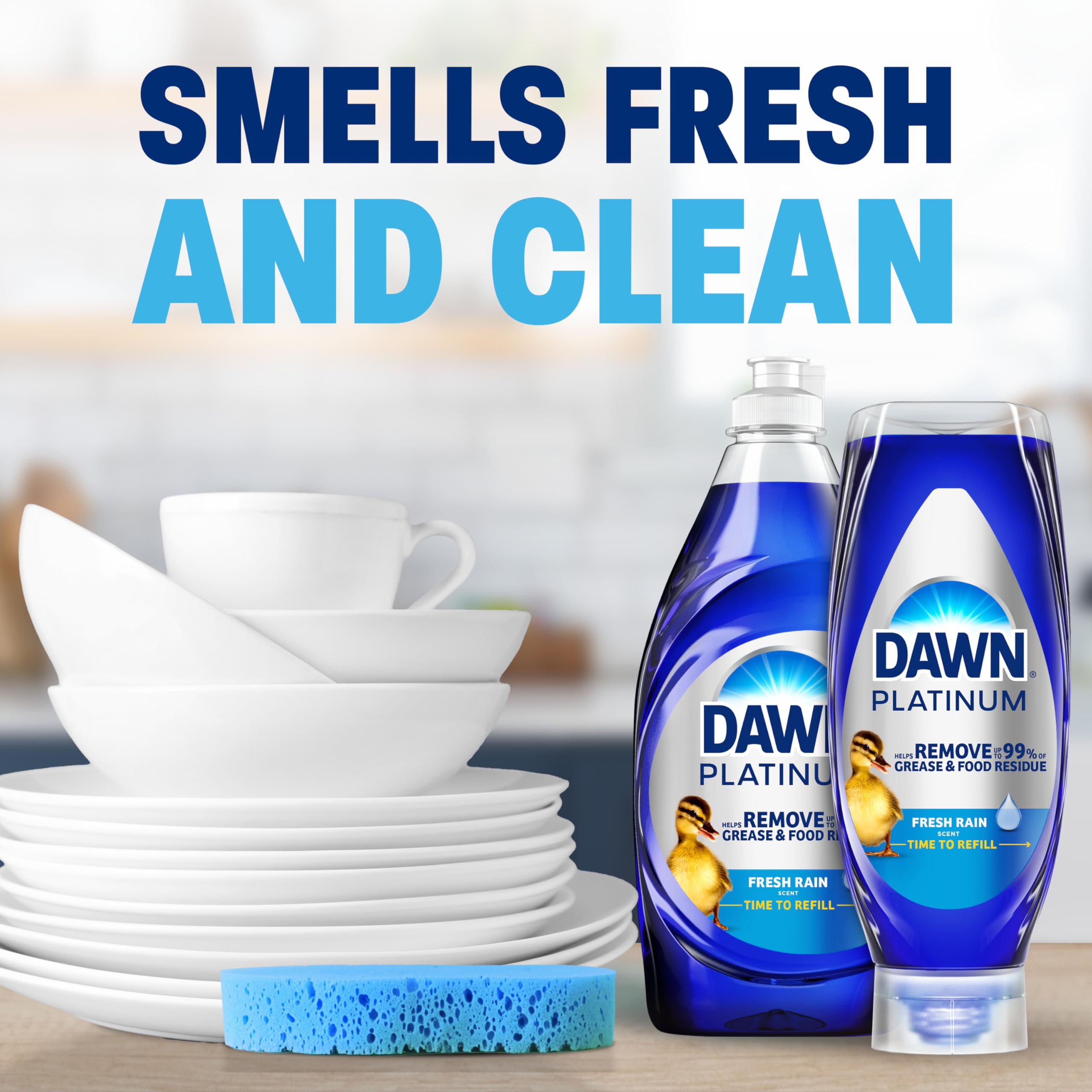 Dawn Platinum cleans car wheels and grill exterior efficiently.