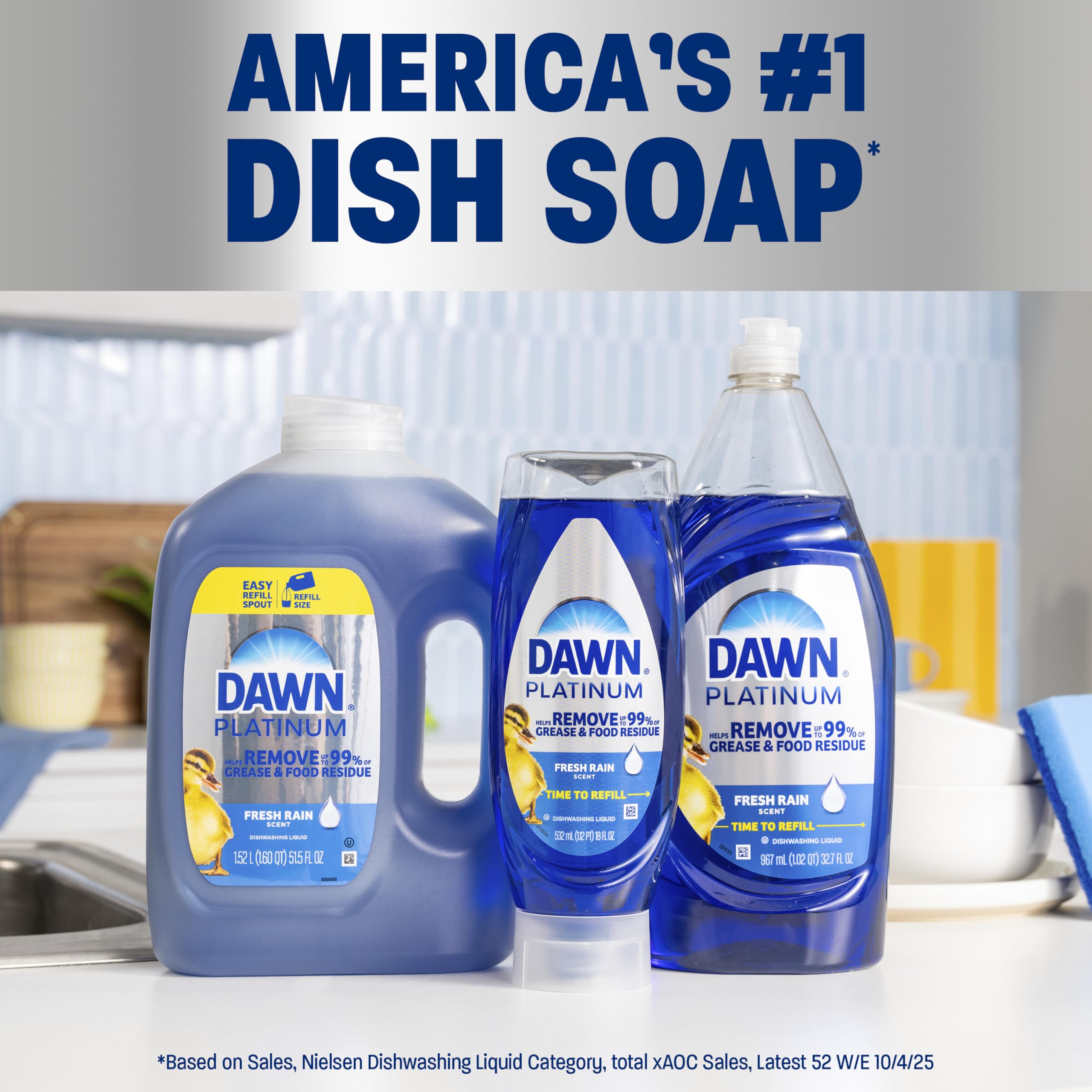 Dawn Platinum multiuse cleaner application on various surfaces