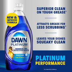 Dawn Platinum suds close-up illustrate powerful grease removal action