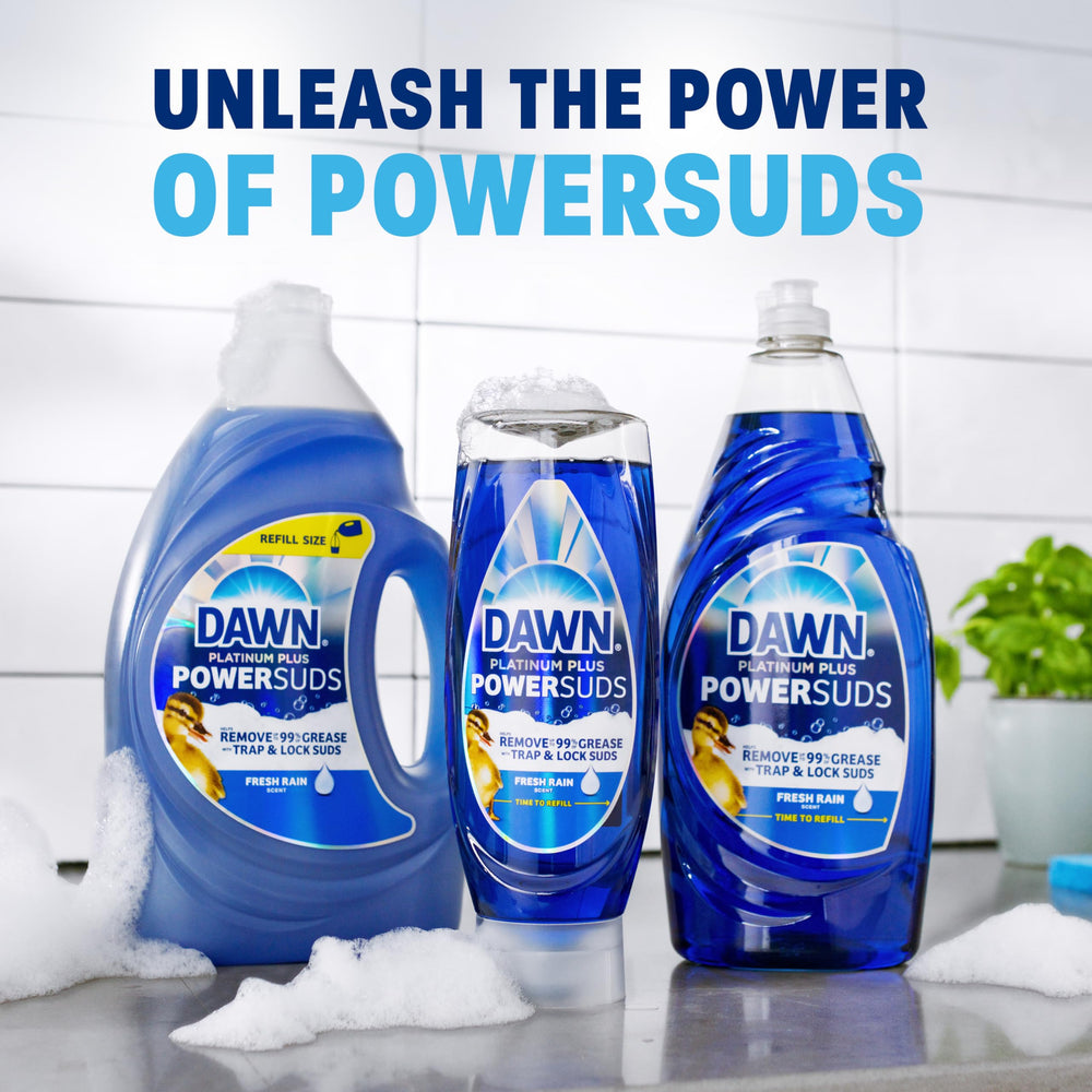 Dawn PowerSuds bottle-refill design supports reuse.