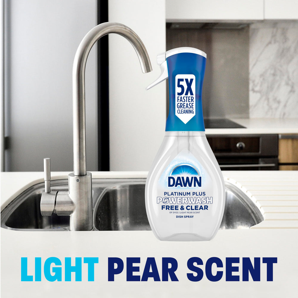 Dawn Powerwash is great for hard-to-reach items like bottles.