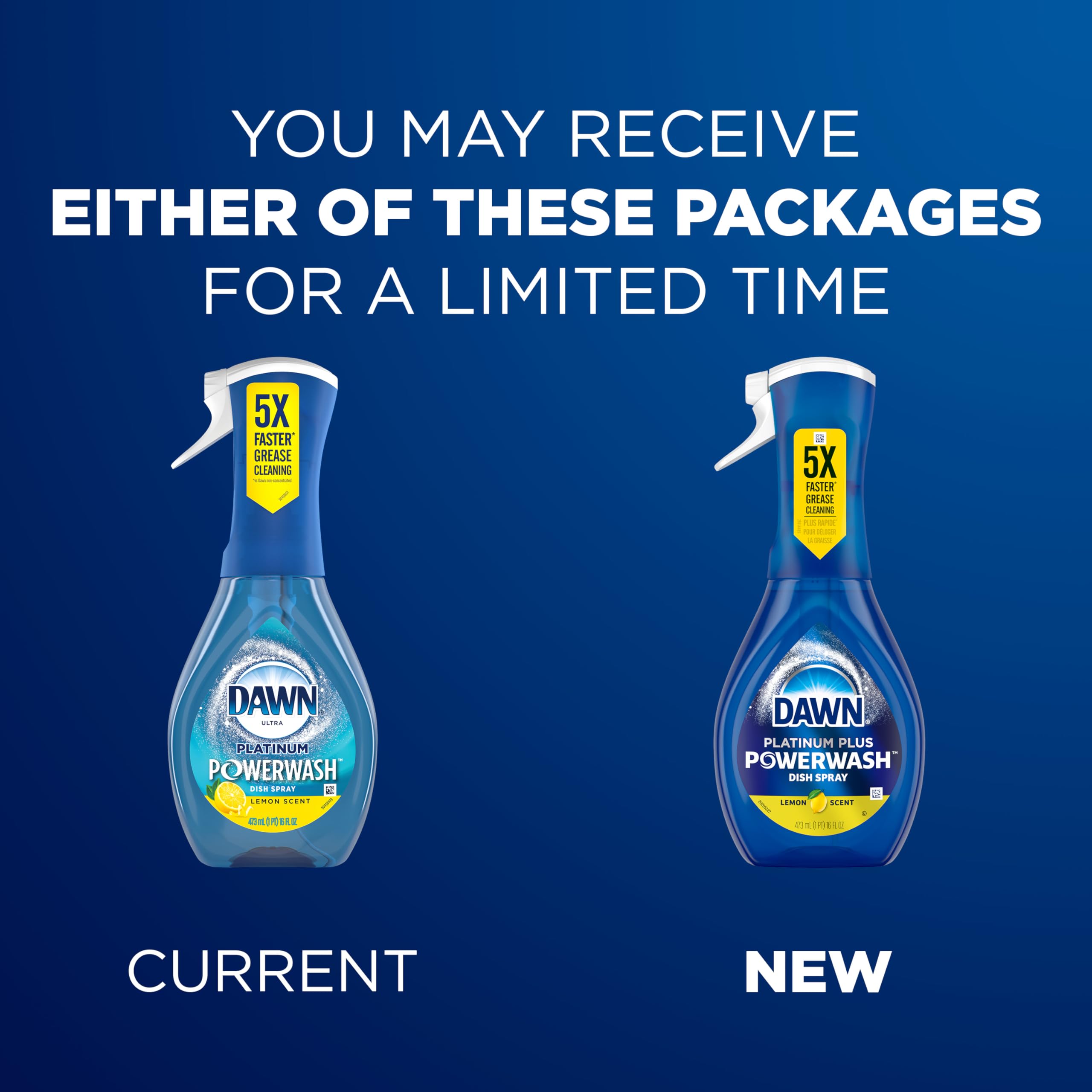 Dawn Powerwash Lemon kitchen cleaning spray powers counters and stoves.