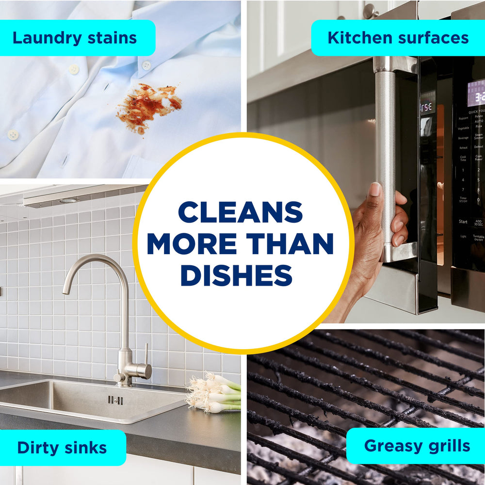 Dawn Powerwash spray-activate suds illustrate on-contact cleaning performance.