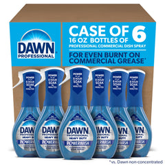 Dawn Pro Heavy Duty Powerwash bottle releasing foamy spray to tackle grease