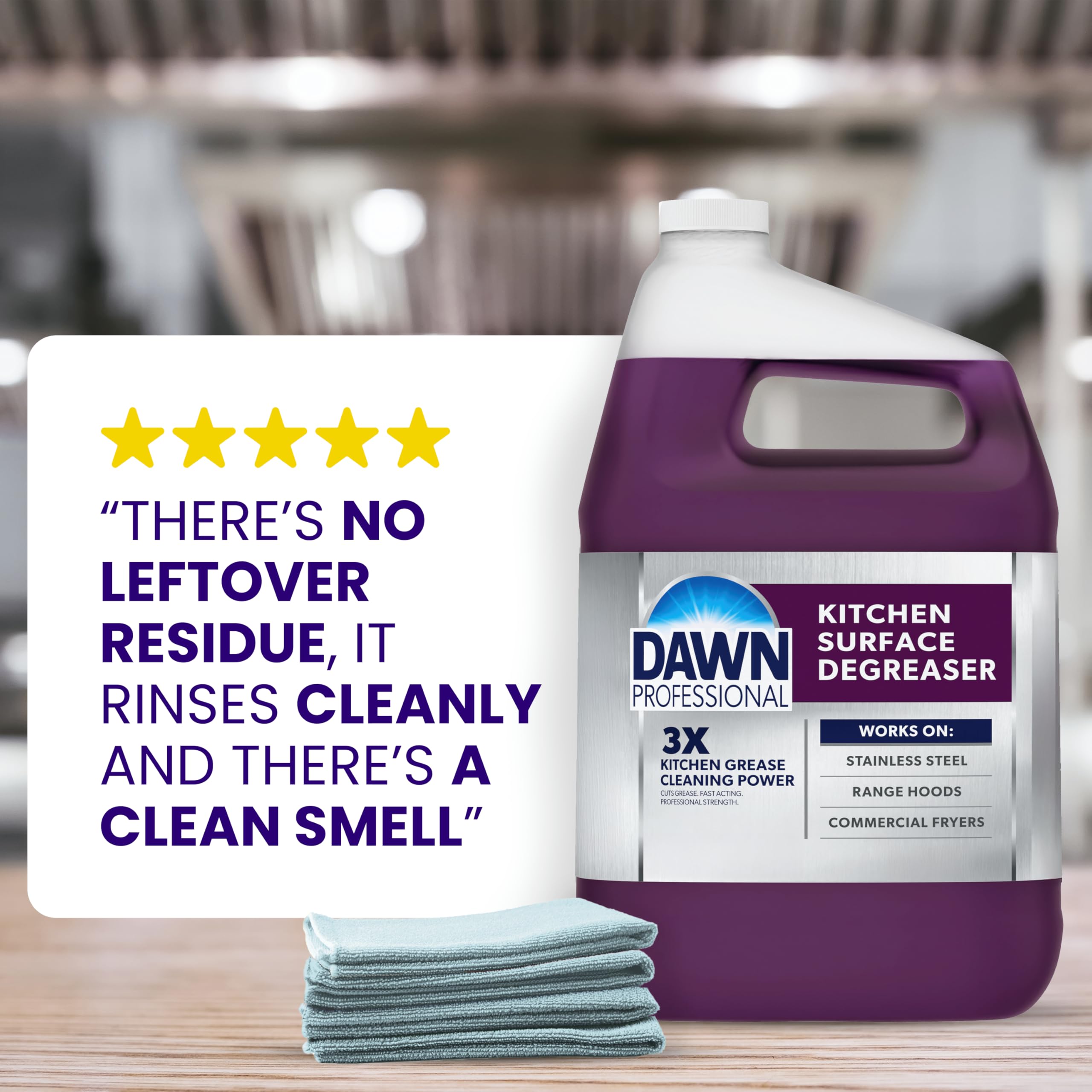 Dawn Pro concrete sidewalk cleaning helps remove exterior grease