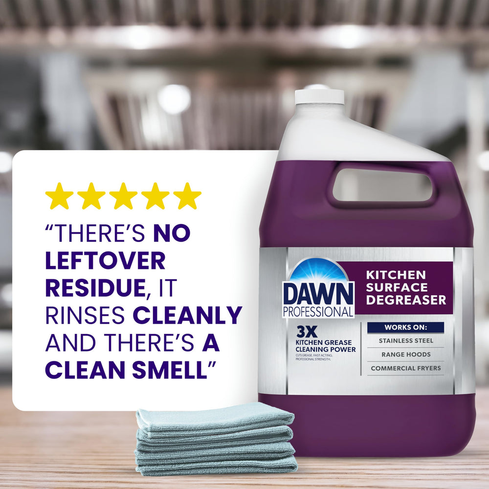 Dawn Pro concrete sidewalk cleaning helps remove exterior grease