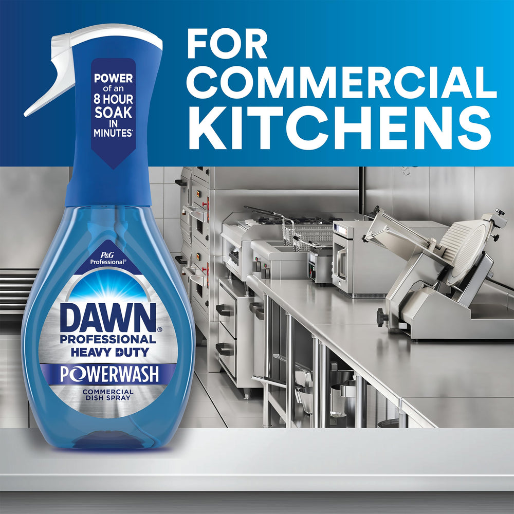 Dawn Pro Powerwash used on walls and range hoods for quick cleaning