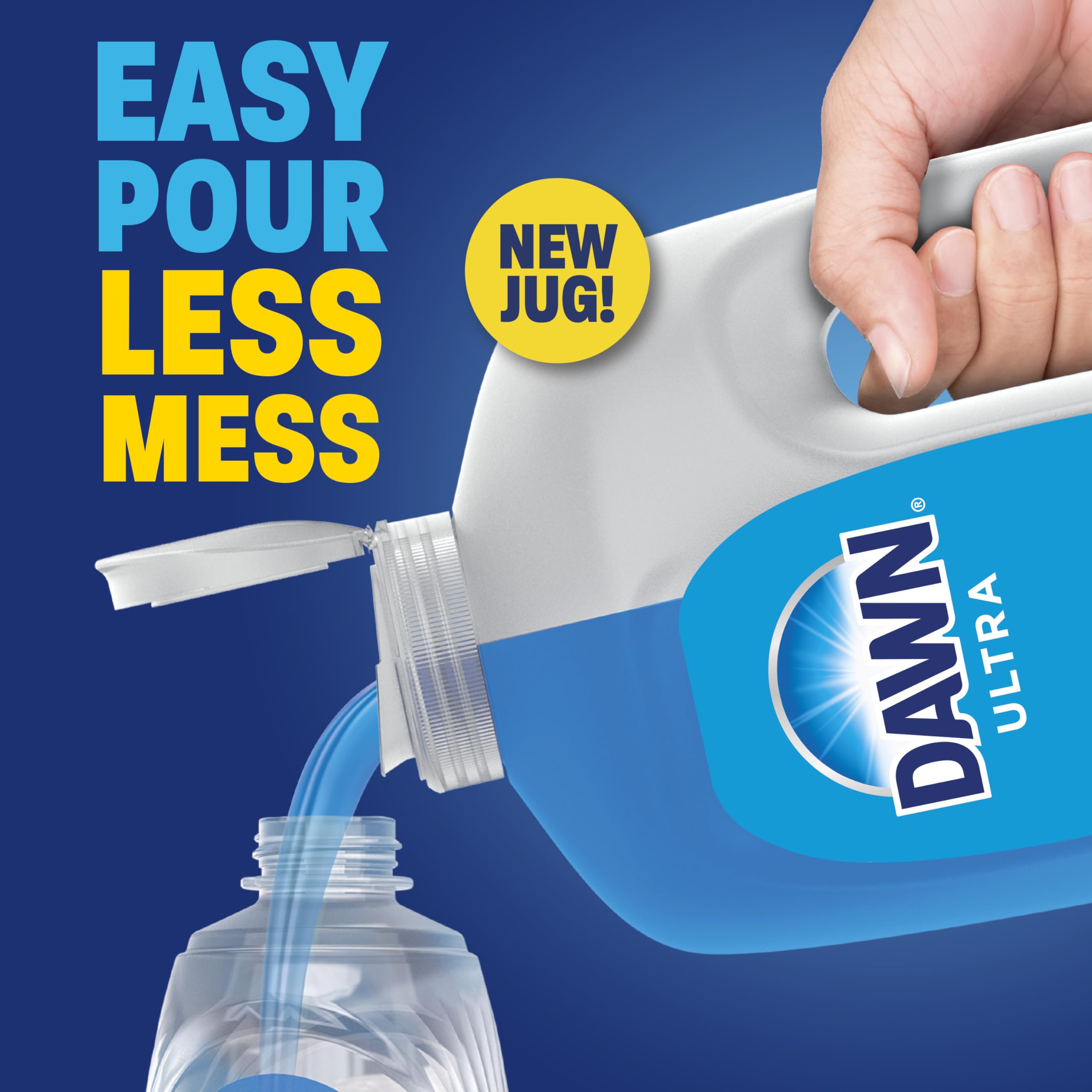Dawn Ultra Original bottle with handle shows easy handling during refills.