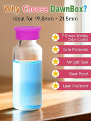 DAWNBOX silicone caps are reusable and BPA-free for long-lasting use.