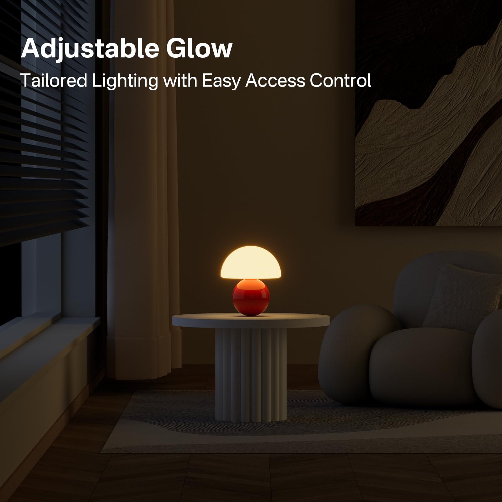 Dawnwake bedside lamp enhances cozy bedtimes with warm illumination.