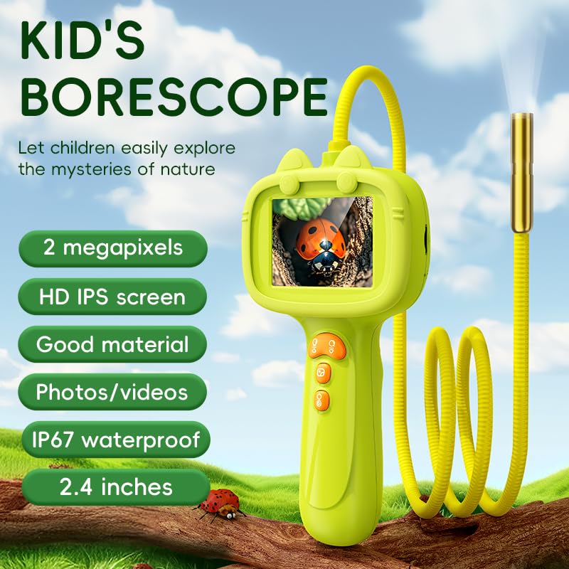 Daxiongmao borescope examines tree crevices and insect habitats safely.