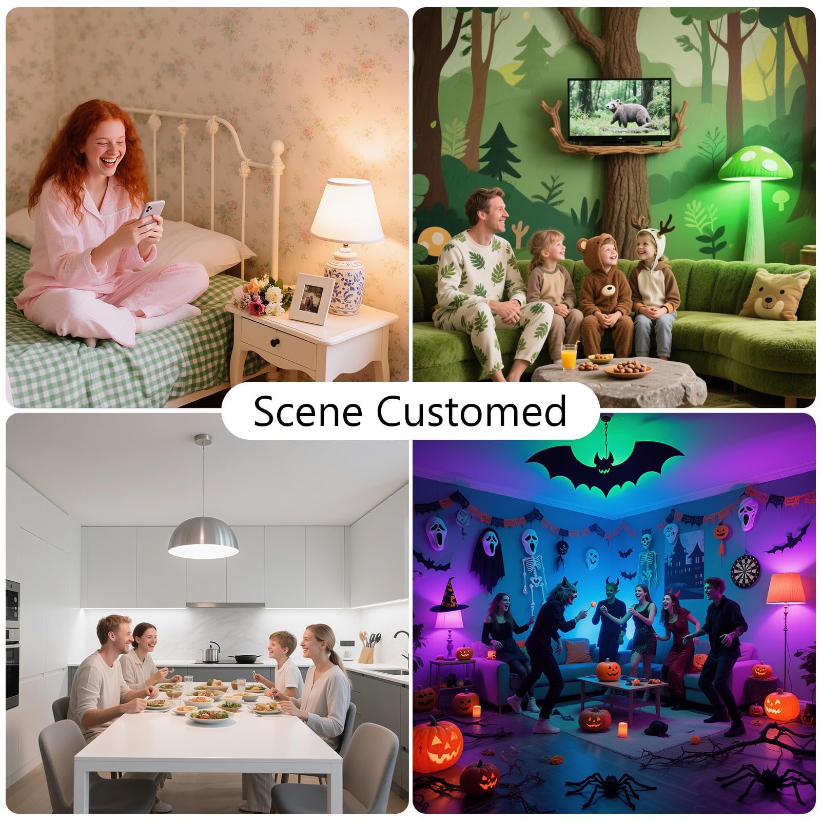 DAYBETTER presets add festive scenes like Christmas and Halloween.