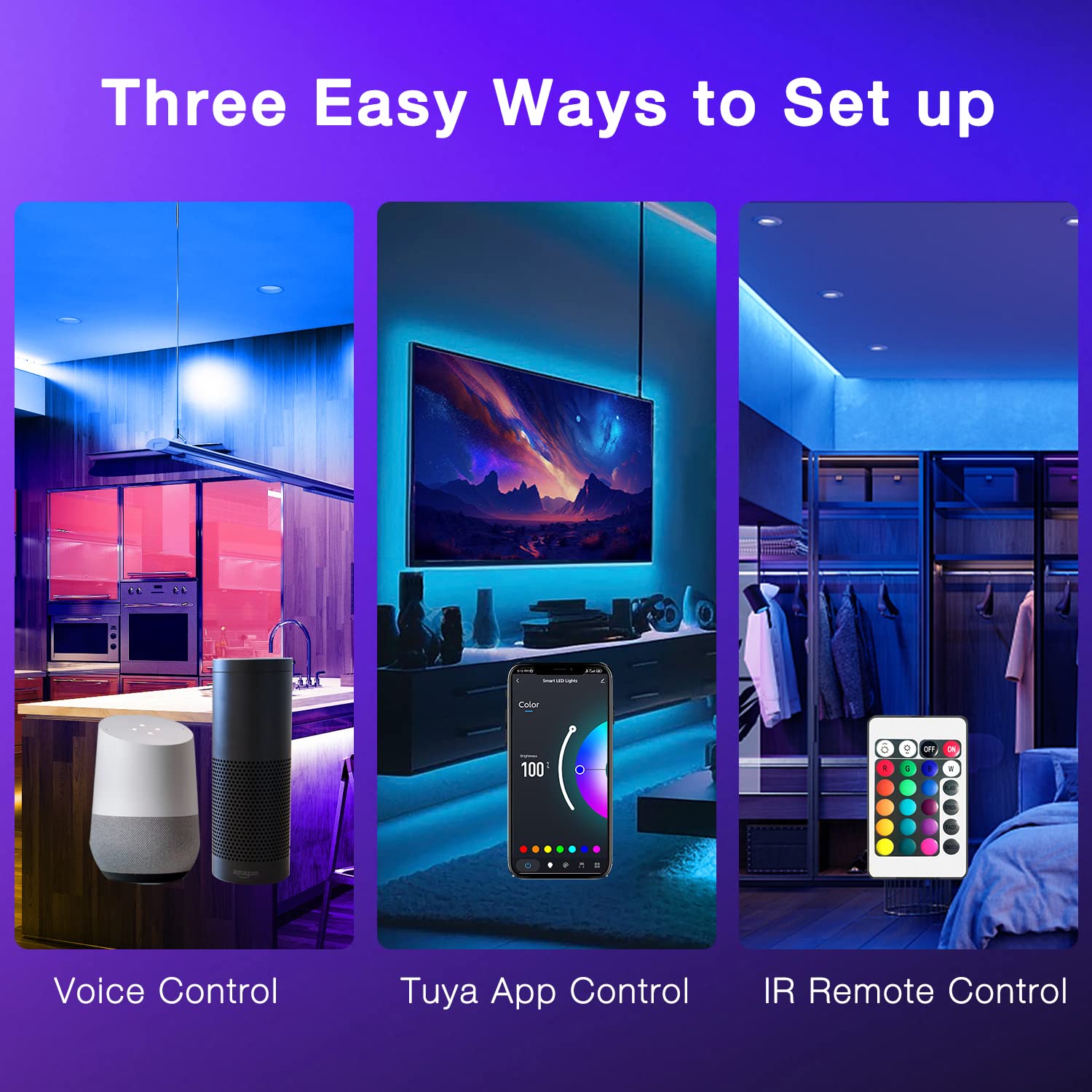 DayBetter LED strip music sync changes colors with rhythm