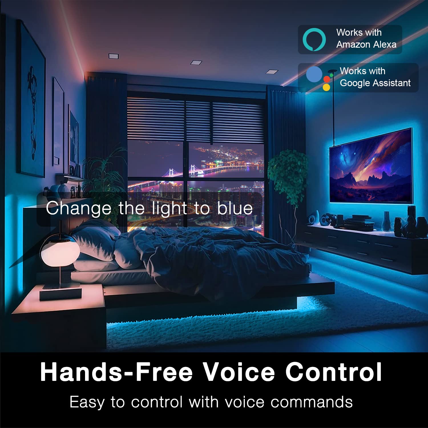 DayBetter LED strip with voice control via Alexa and Google Assistant