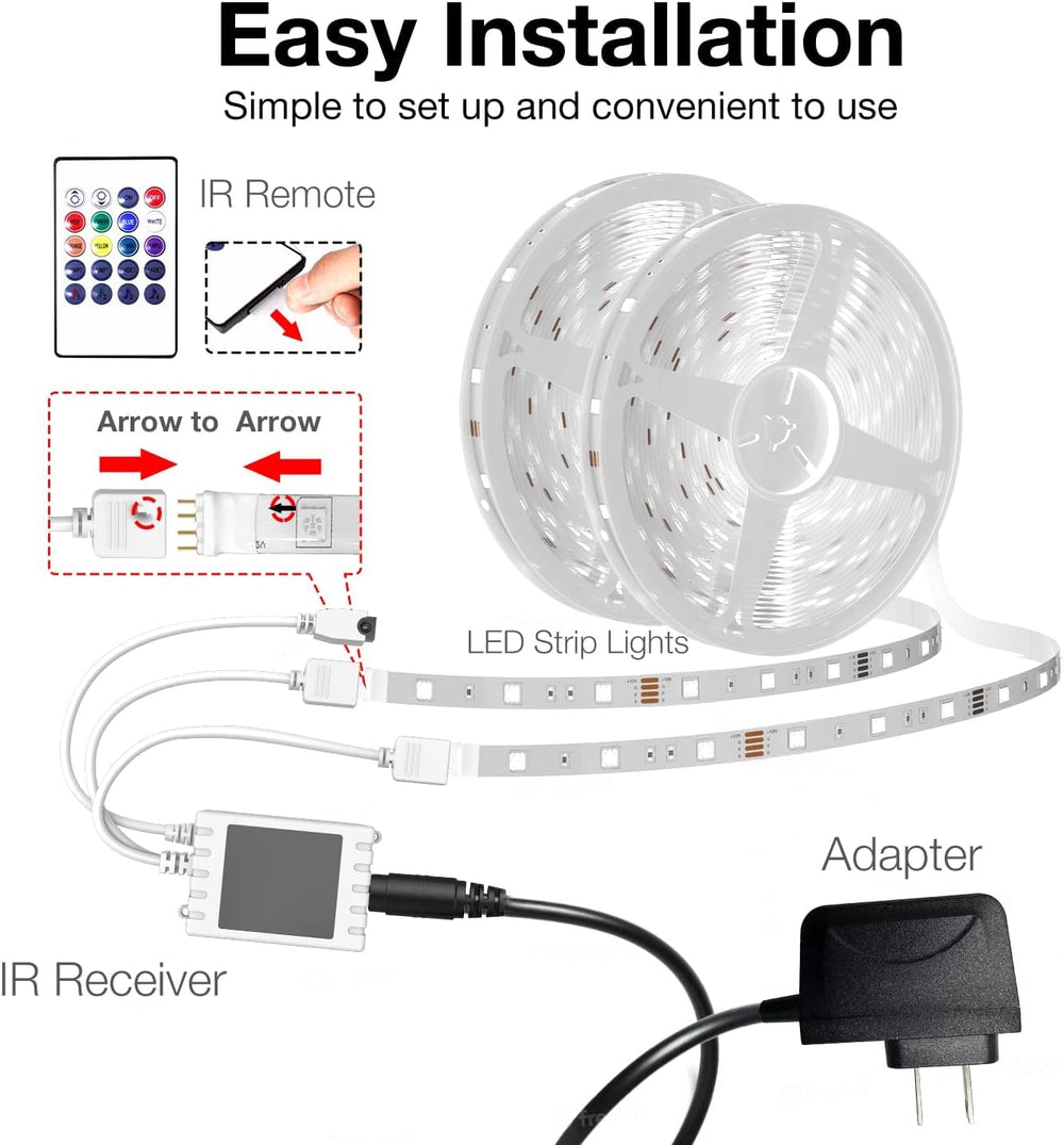 Daybetter power adapter and IR receiver included for remote control