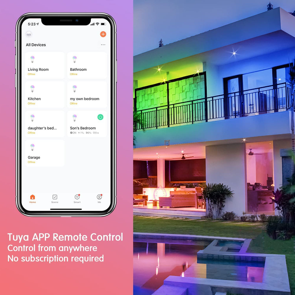 DAYBETTER bulbs work with Alexa and Google Assistant for hands-free control