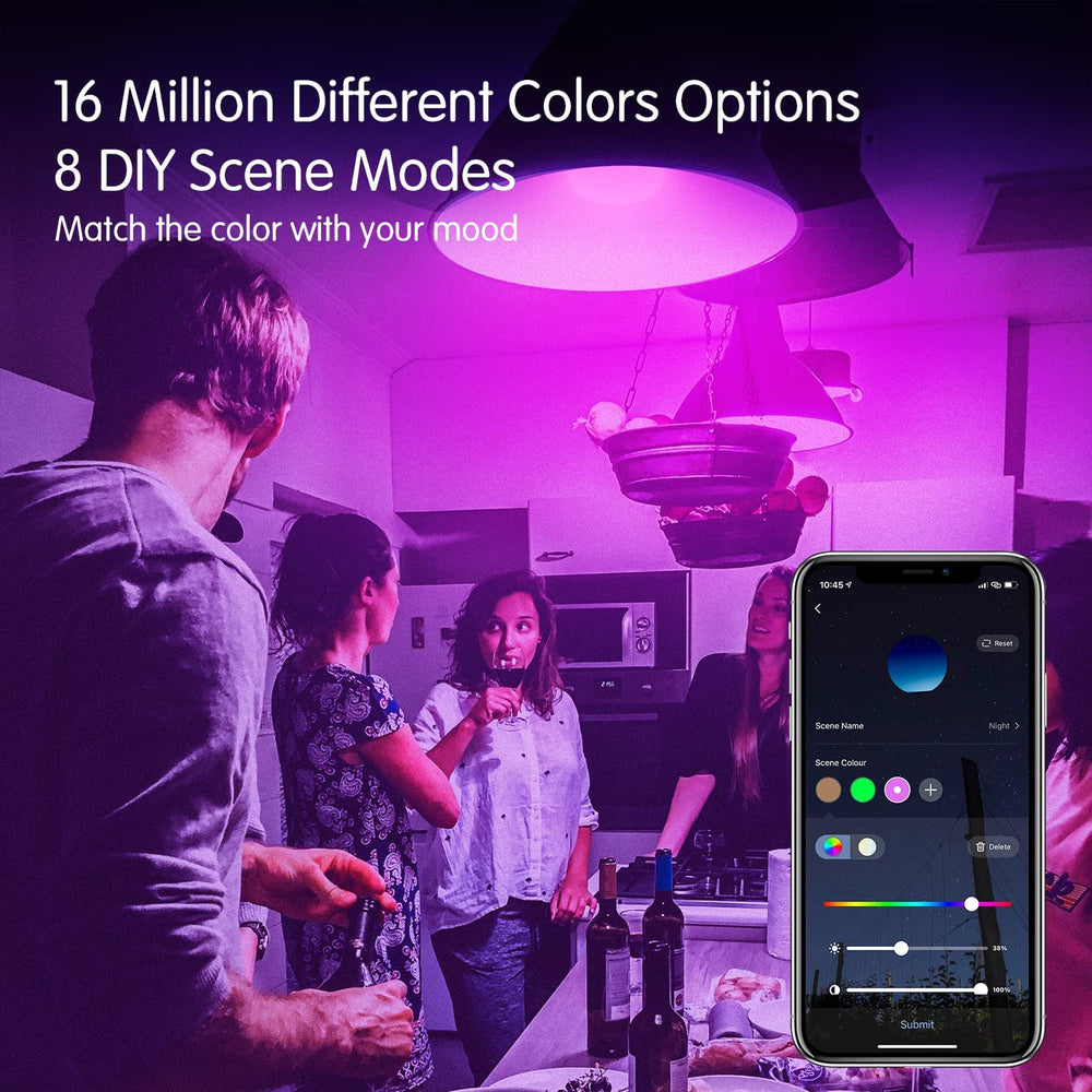 DAYBETTER bulbs color-changing scene for parties and mood lighting